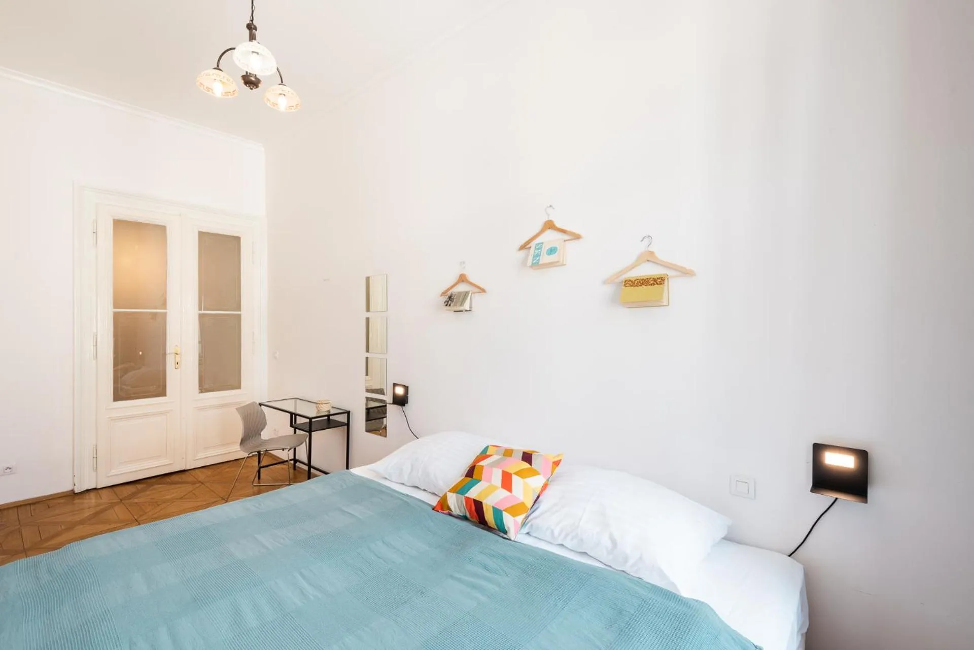 Bed in Hybernska Apartments by Pragueforyou