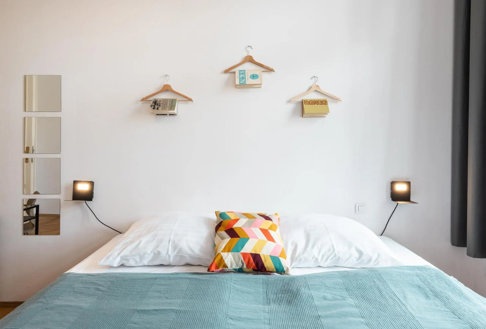 Bed in Hybernska Apartments by Pragueforyou