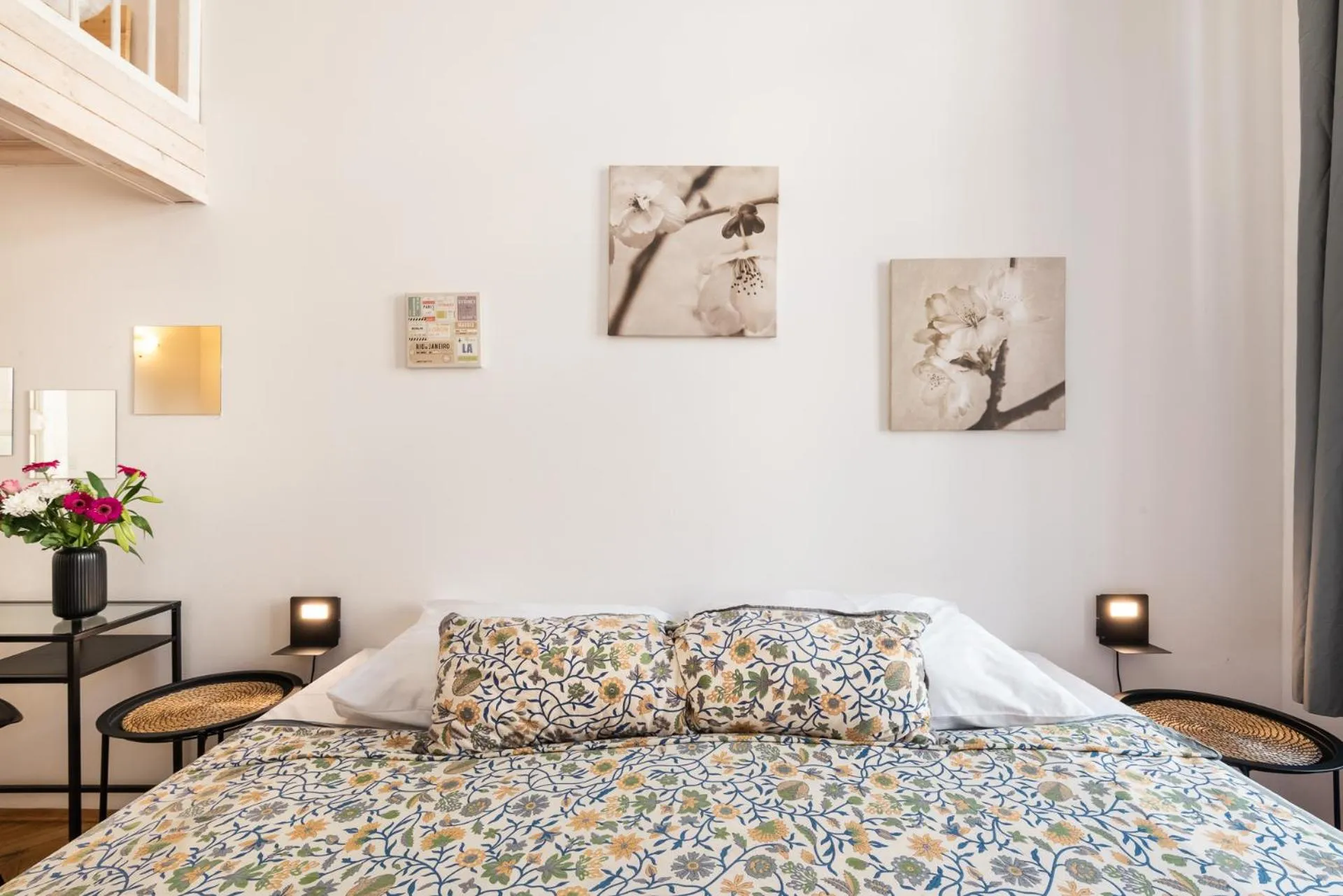 Bed in Hybernska Apartments by Pragueforyou