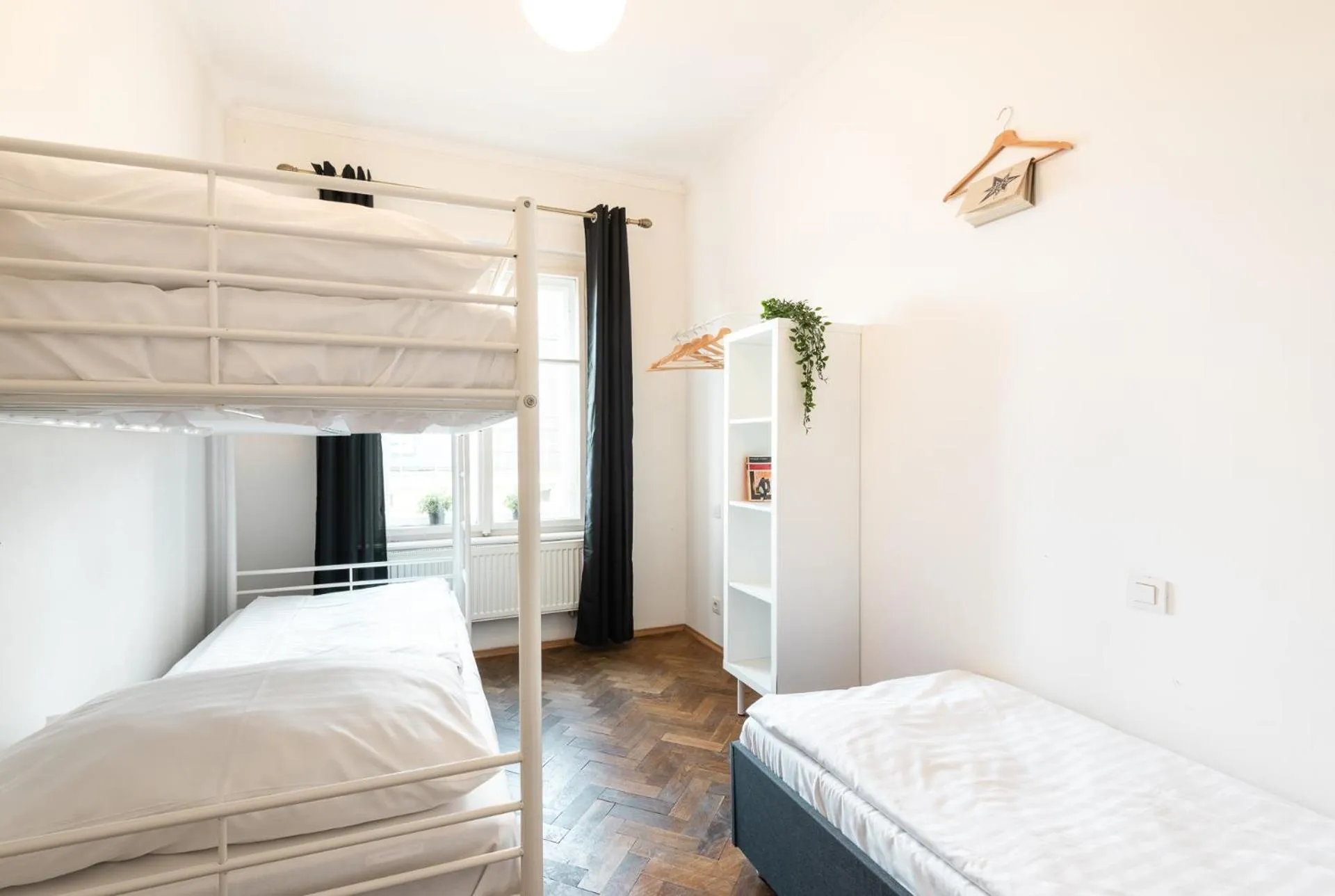 Bed in Hybernska Apartments by Pragueforyou