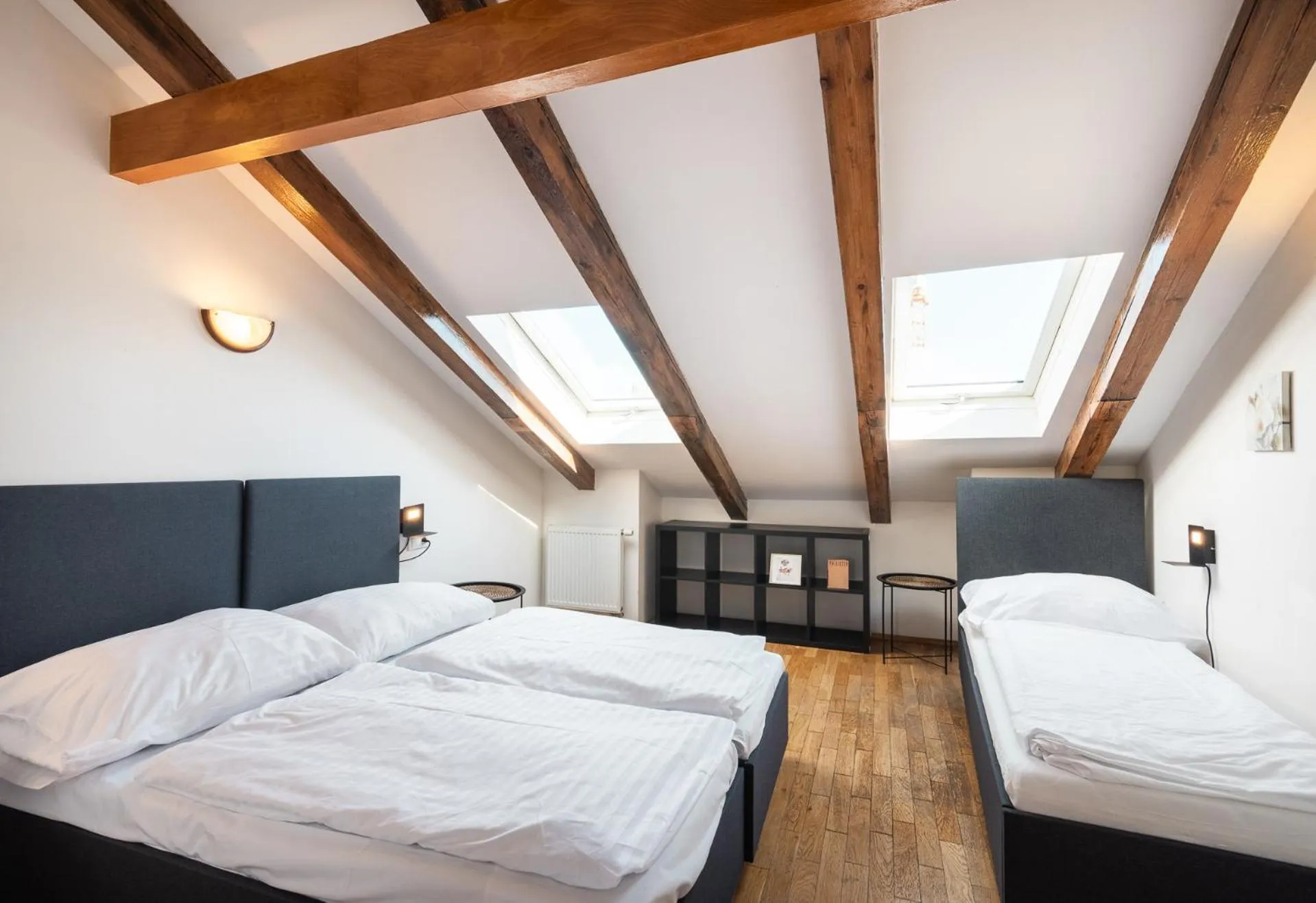 Bed in Hybernska Apartments by Pragueforyou