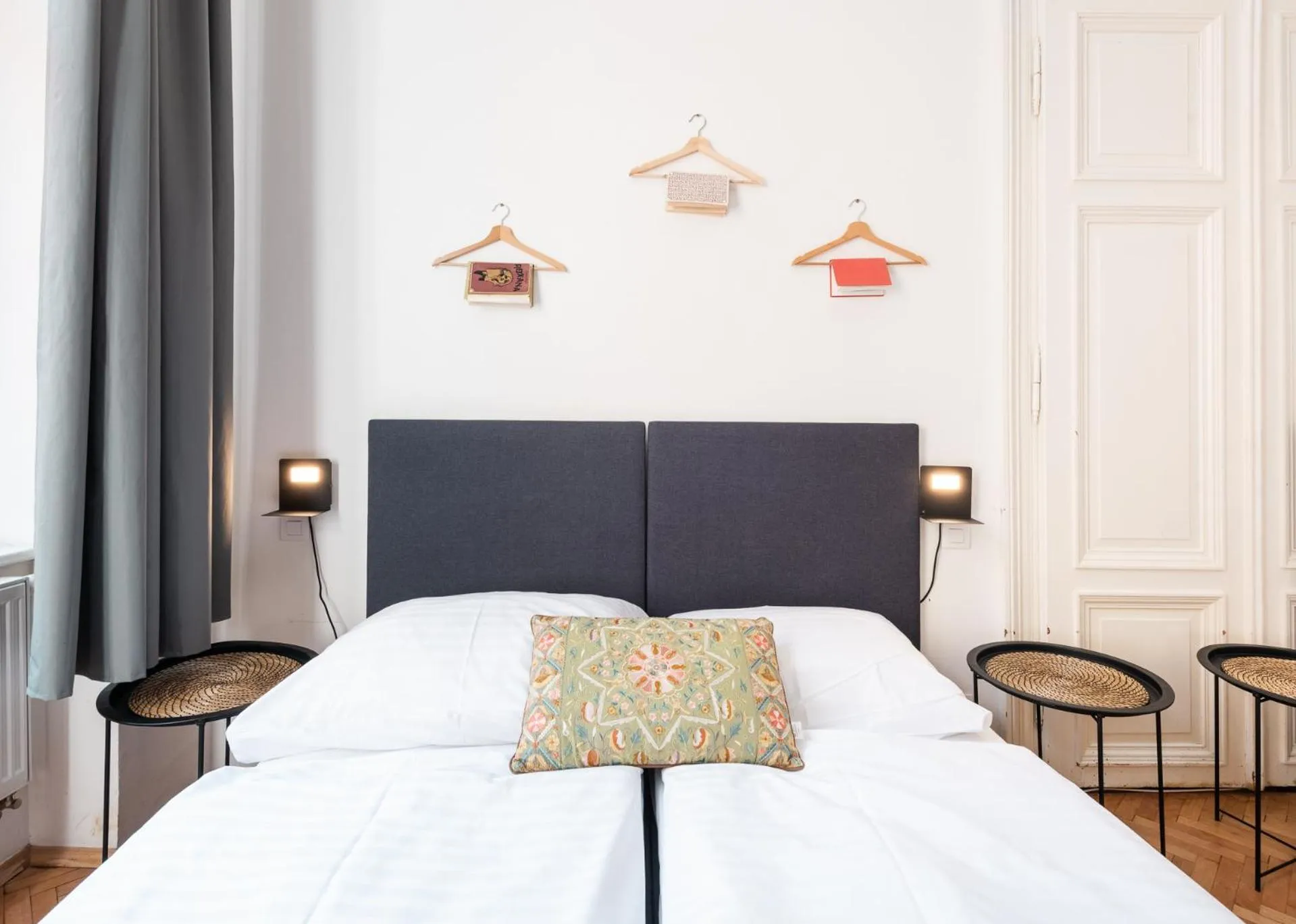 Bed in Hybernska Apartments by Pragueforyou