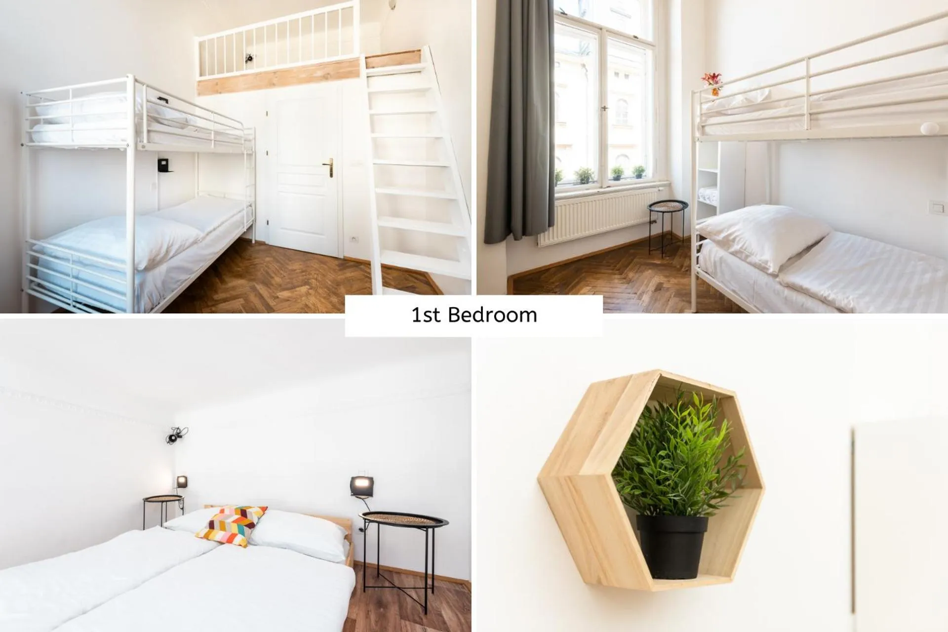 Bed in Hybernska Apartments by Pragueforyou