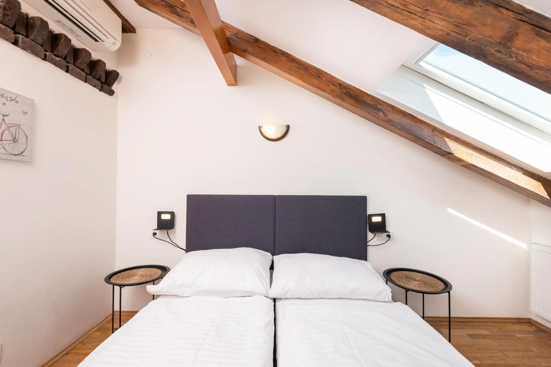 Bed in Hybernska Apartments by Pragueforyou