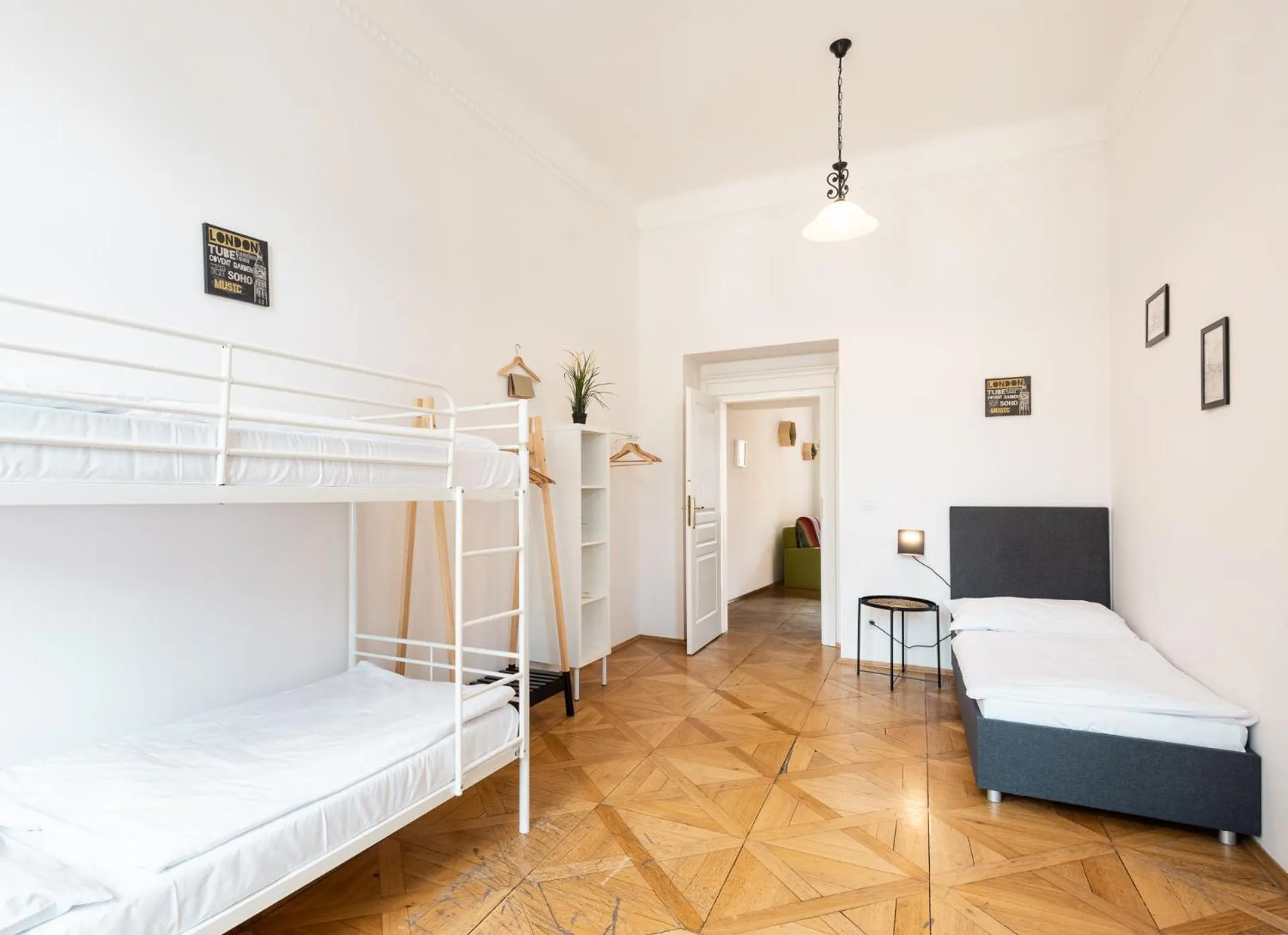 Bed in Hybernska Apartments by Pragueforyou