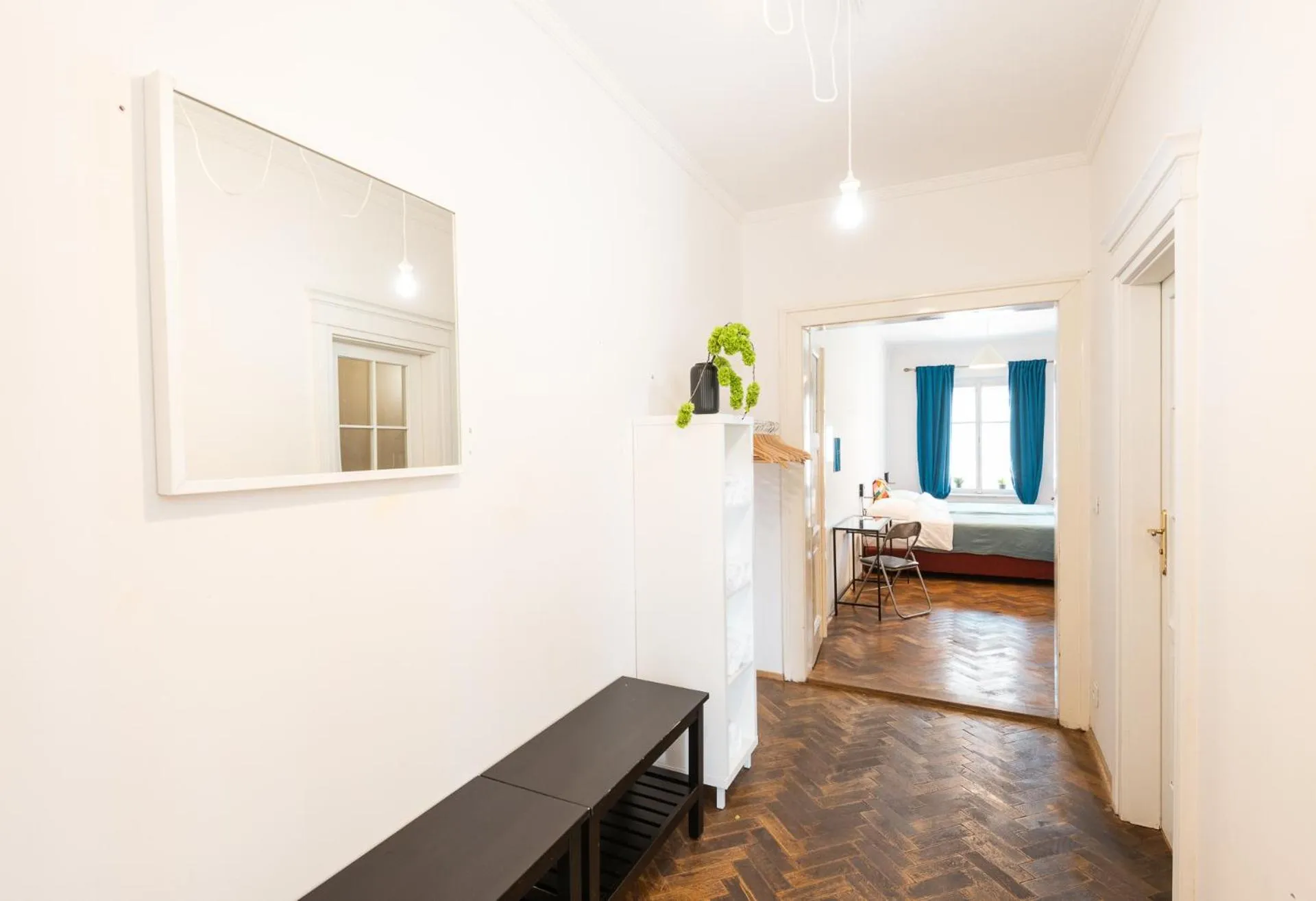 Bed in Hybernska Apartments by Pragueforyou