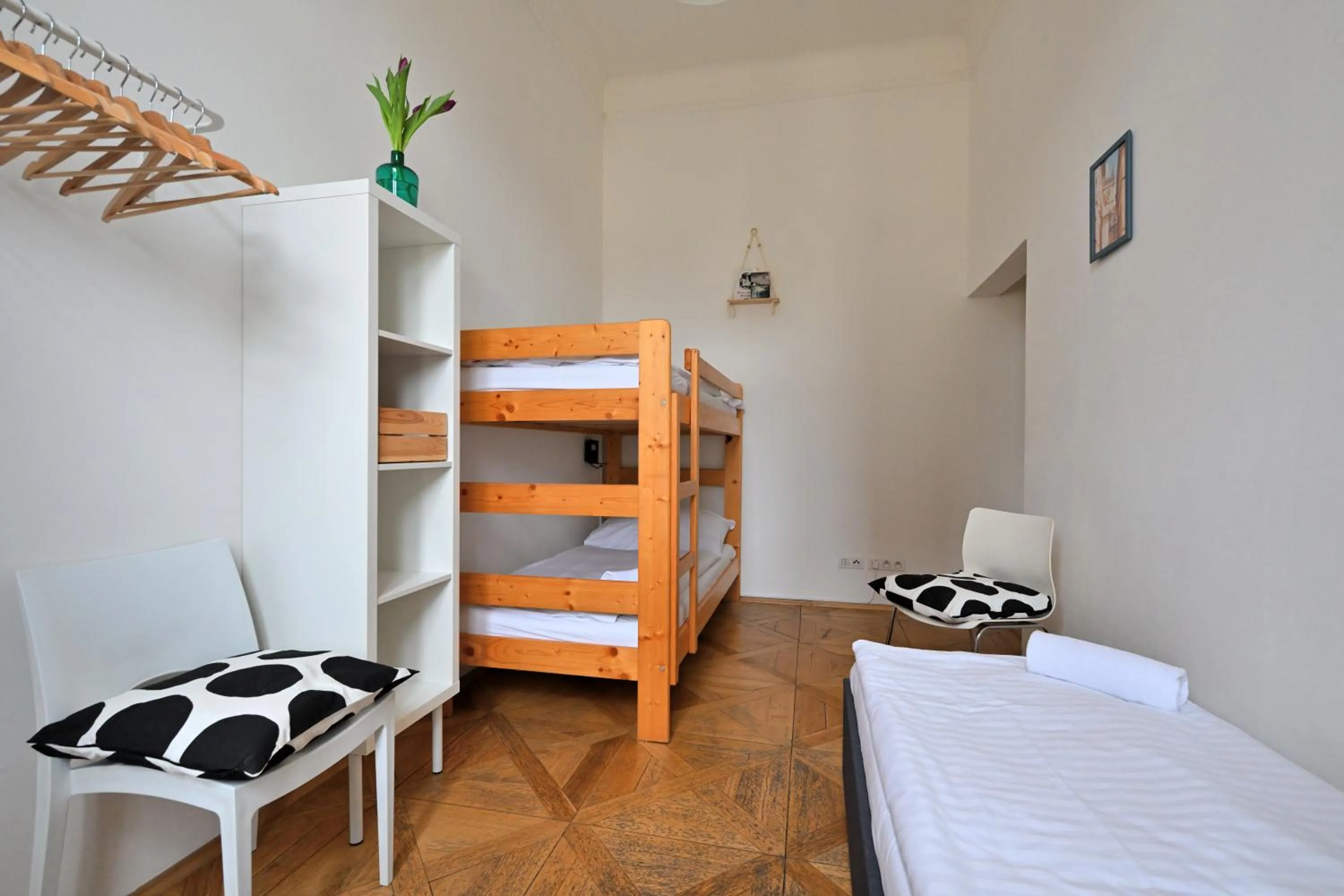 Bed in Hybernska Apartments by Pragueforyou