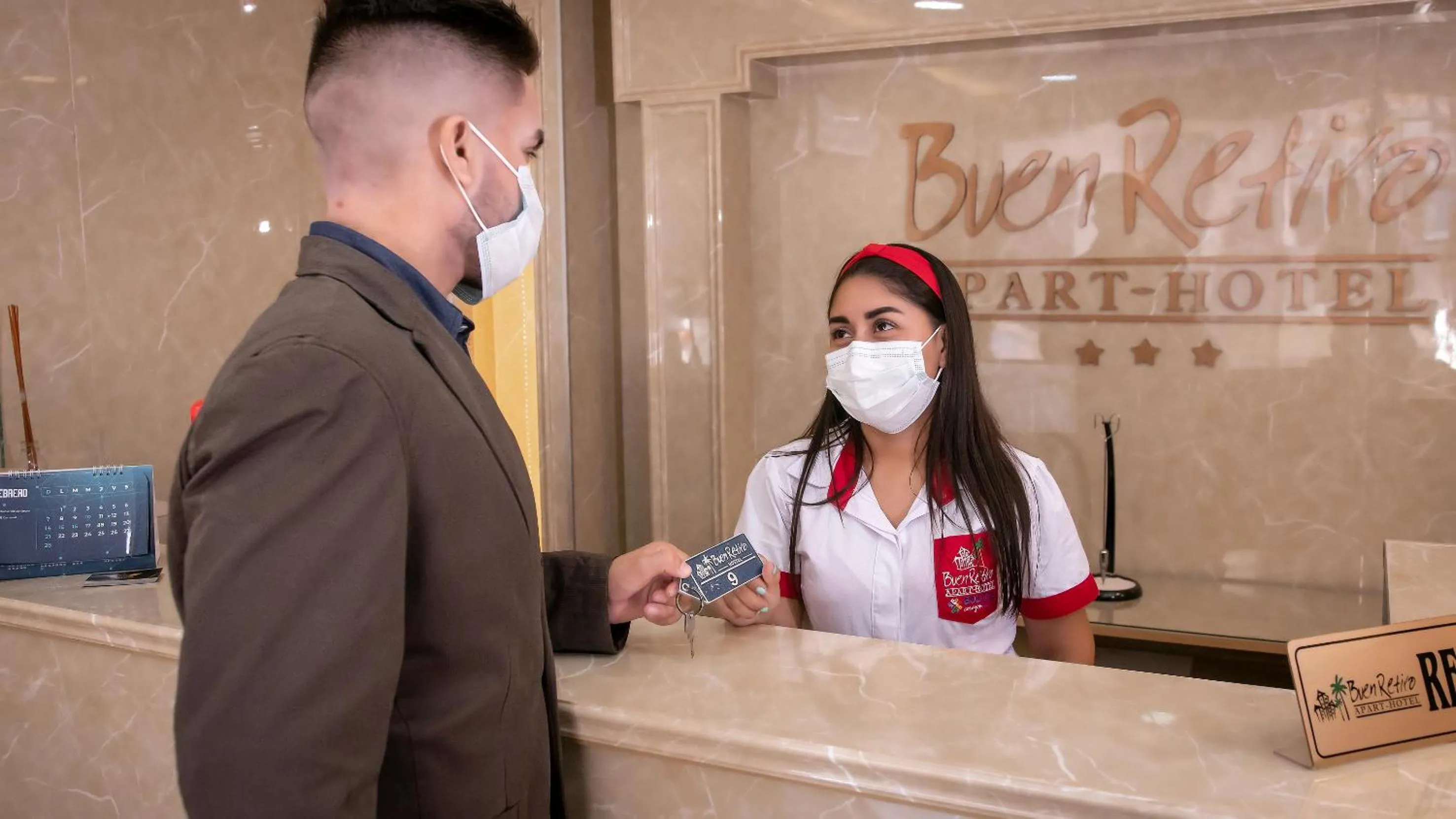 Lobby or reception in Buen Retiro Apart Hotel