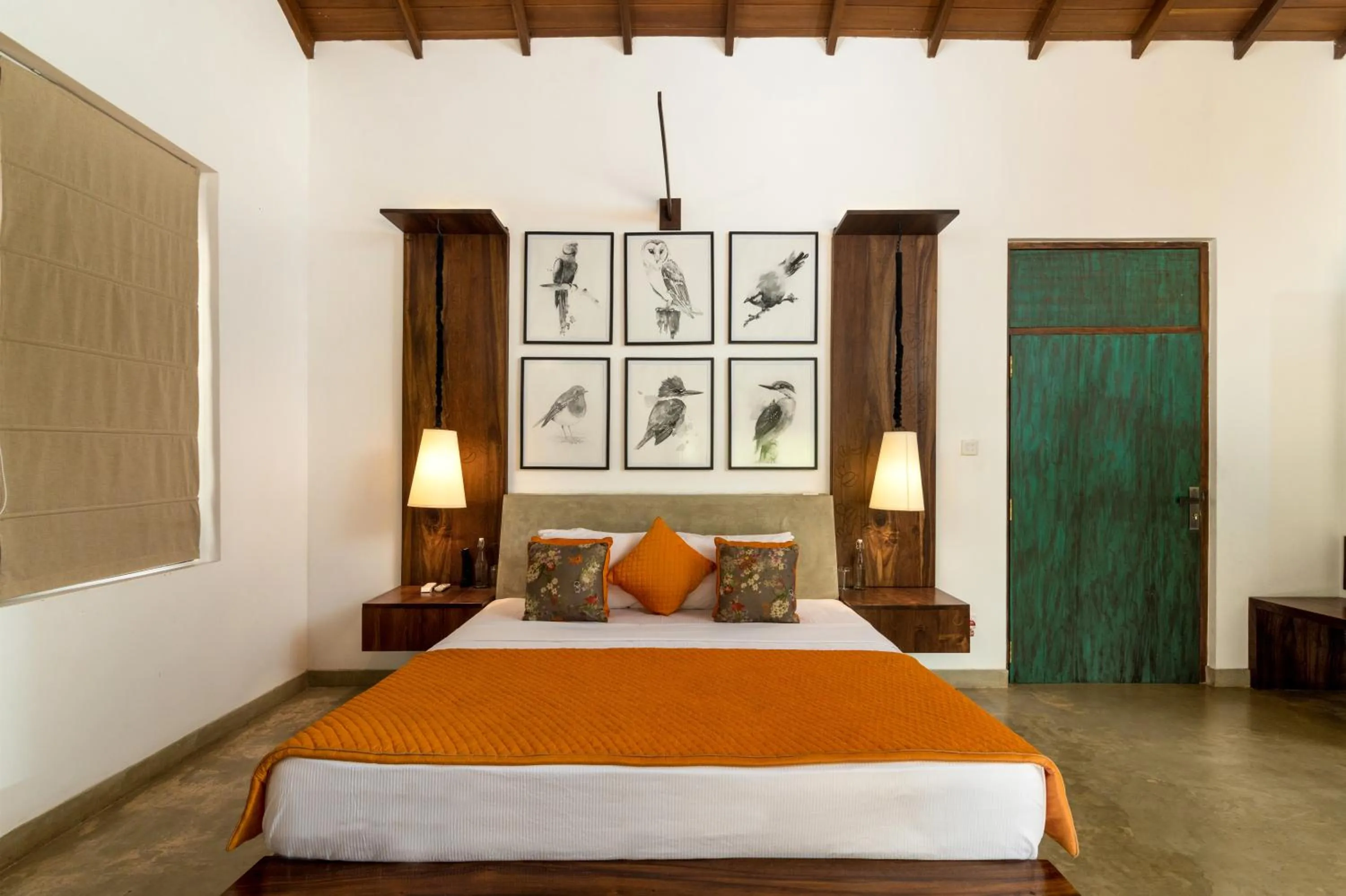 Bed in Koragaha Lodge - Yala