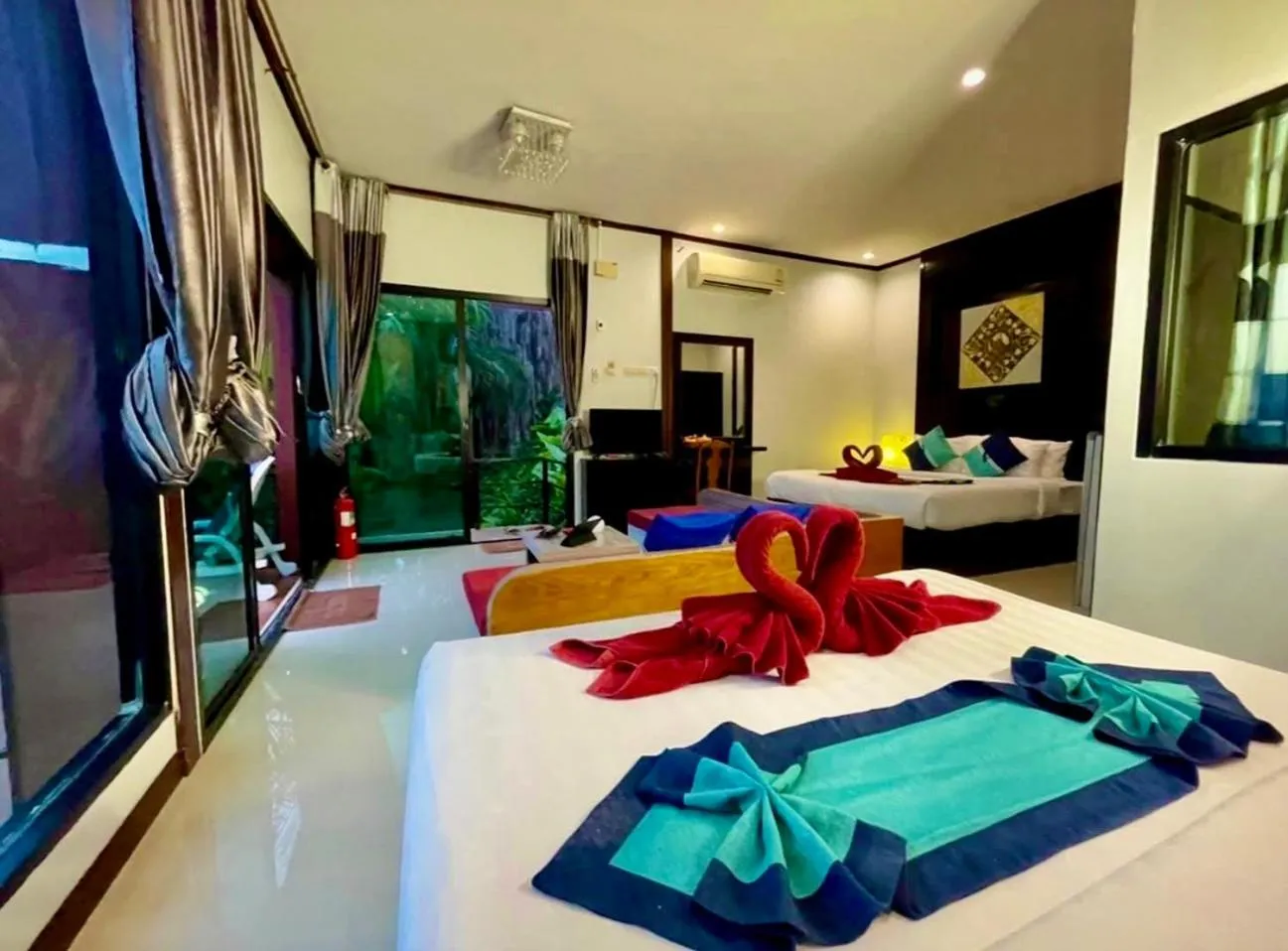 Bed in Kathalee Beach Resort
