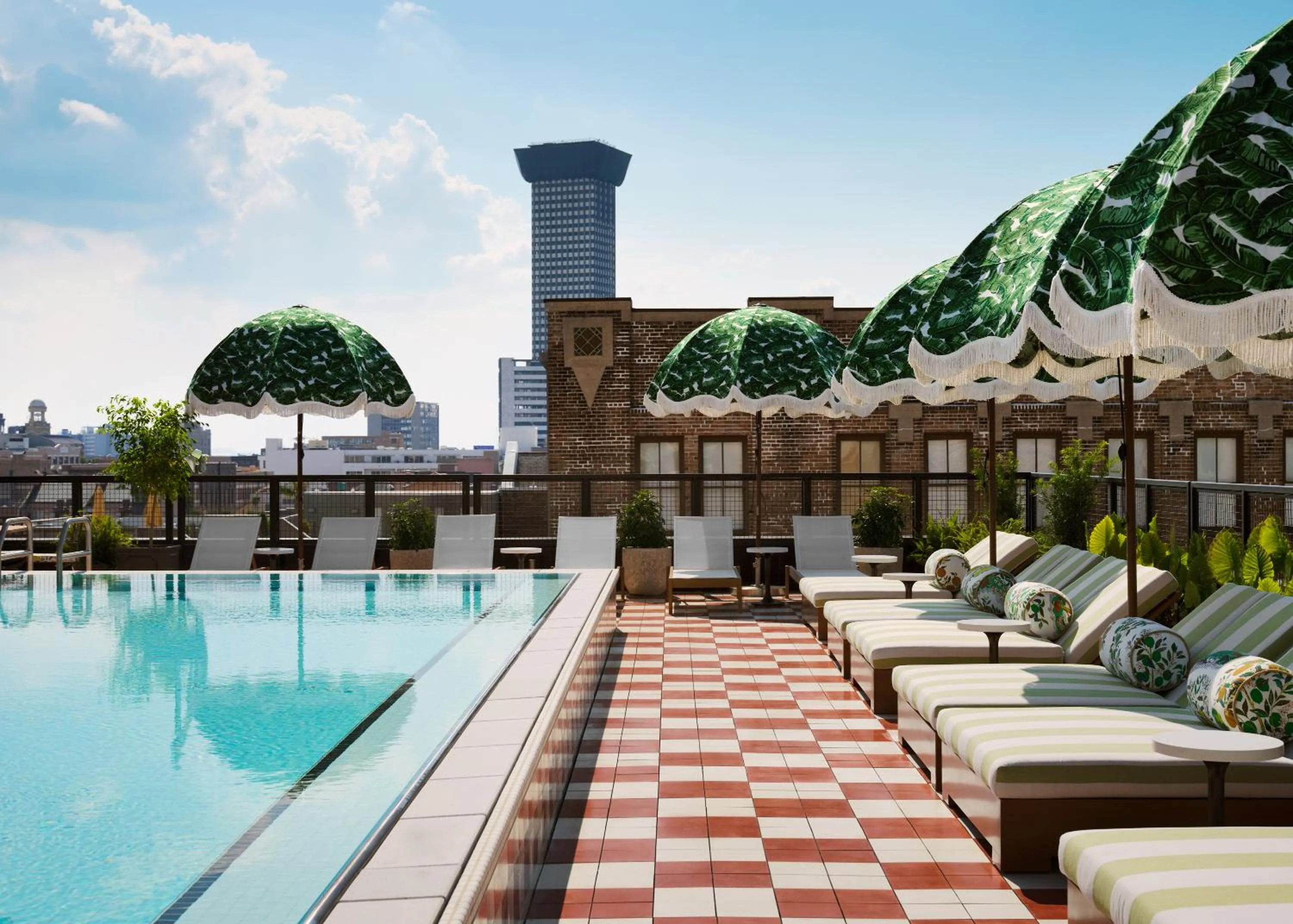 Pool view in Memoir Warehouse District