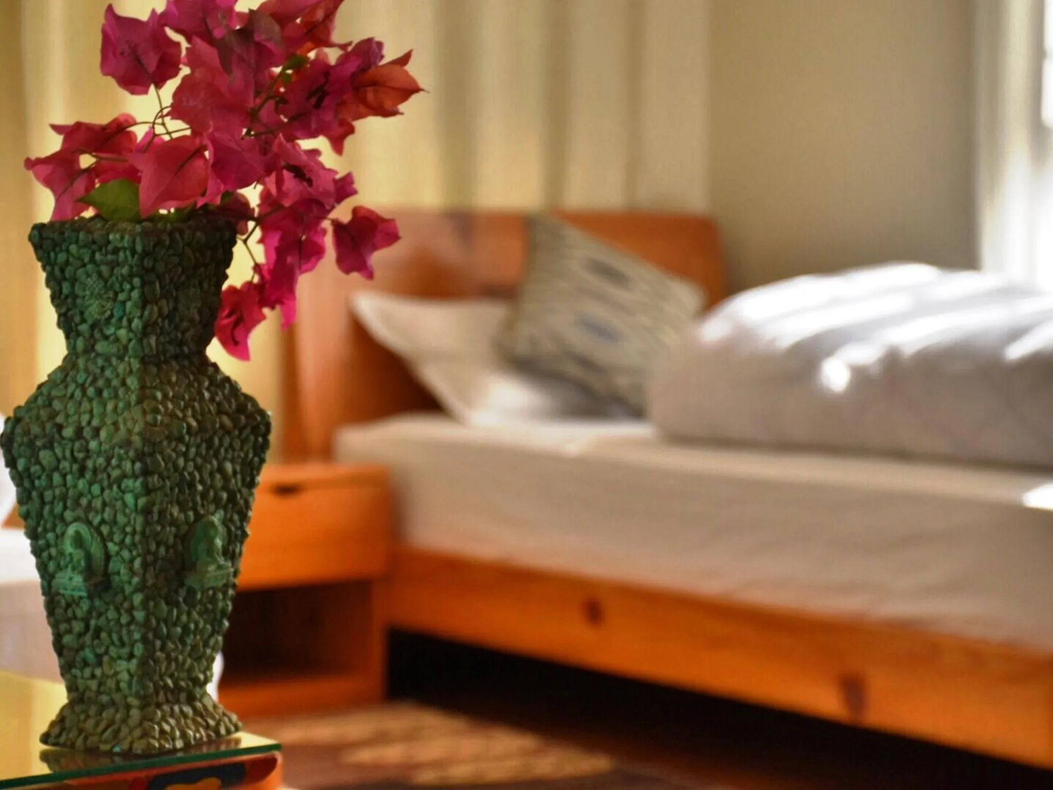 Decorative detail, Bed in Shakya House