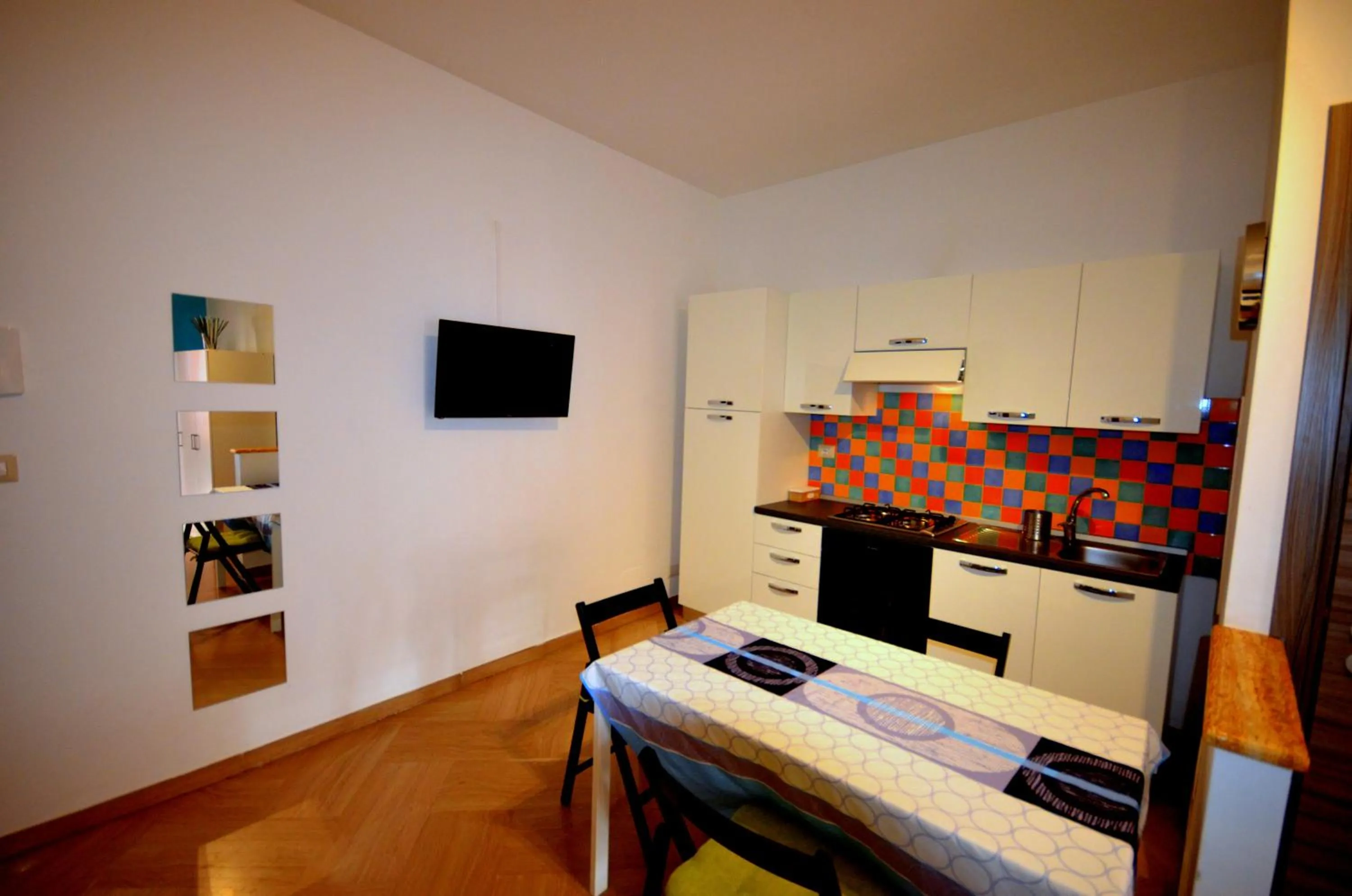 Kitchen or kitchenette in Naxos Sea Holiday Apartments