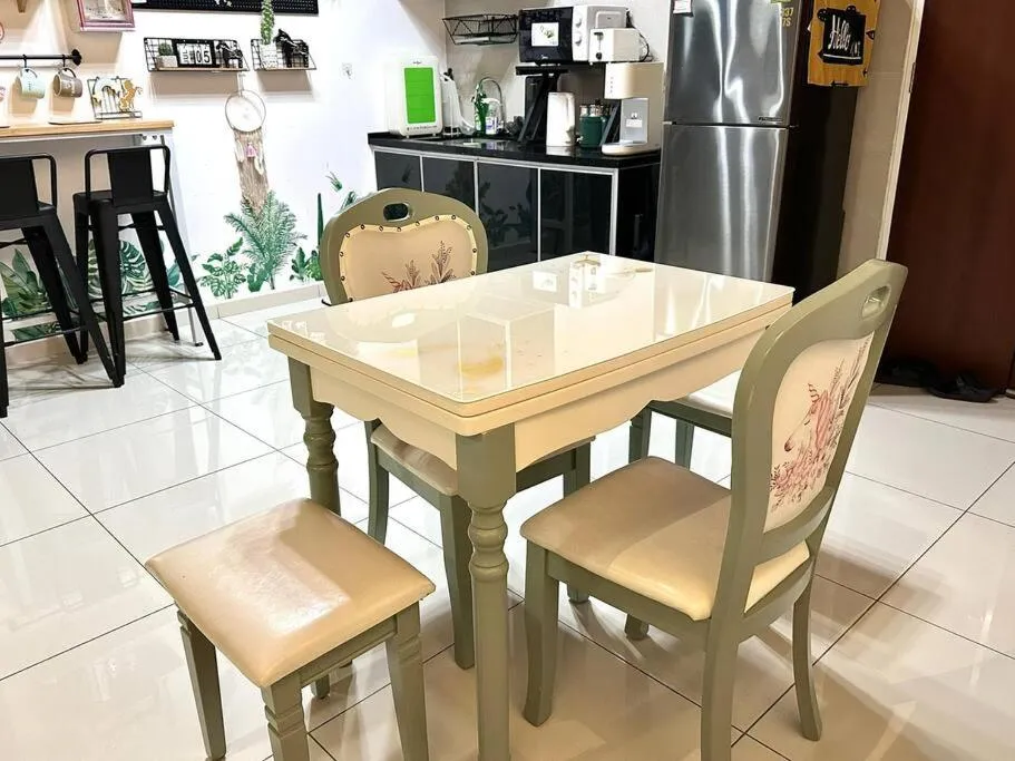 Seating area in Unicorn Fairy Theme 2BR Airport Suite# Straits Intl# Pantai Hospt