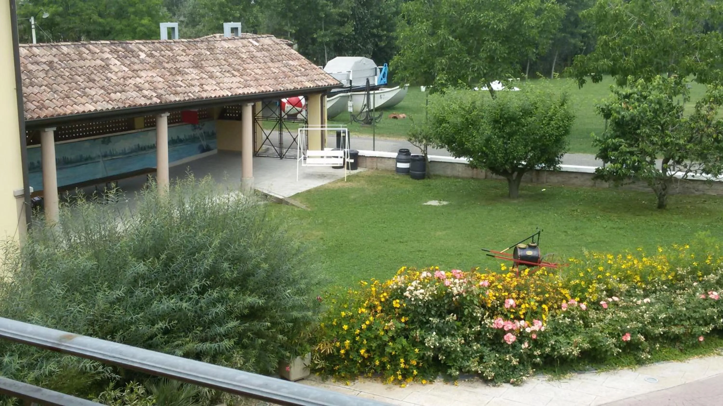 Garden view in Albergo del Po