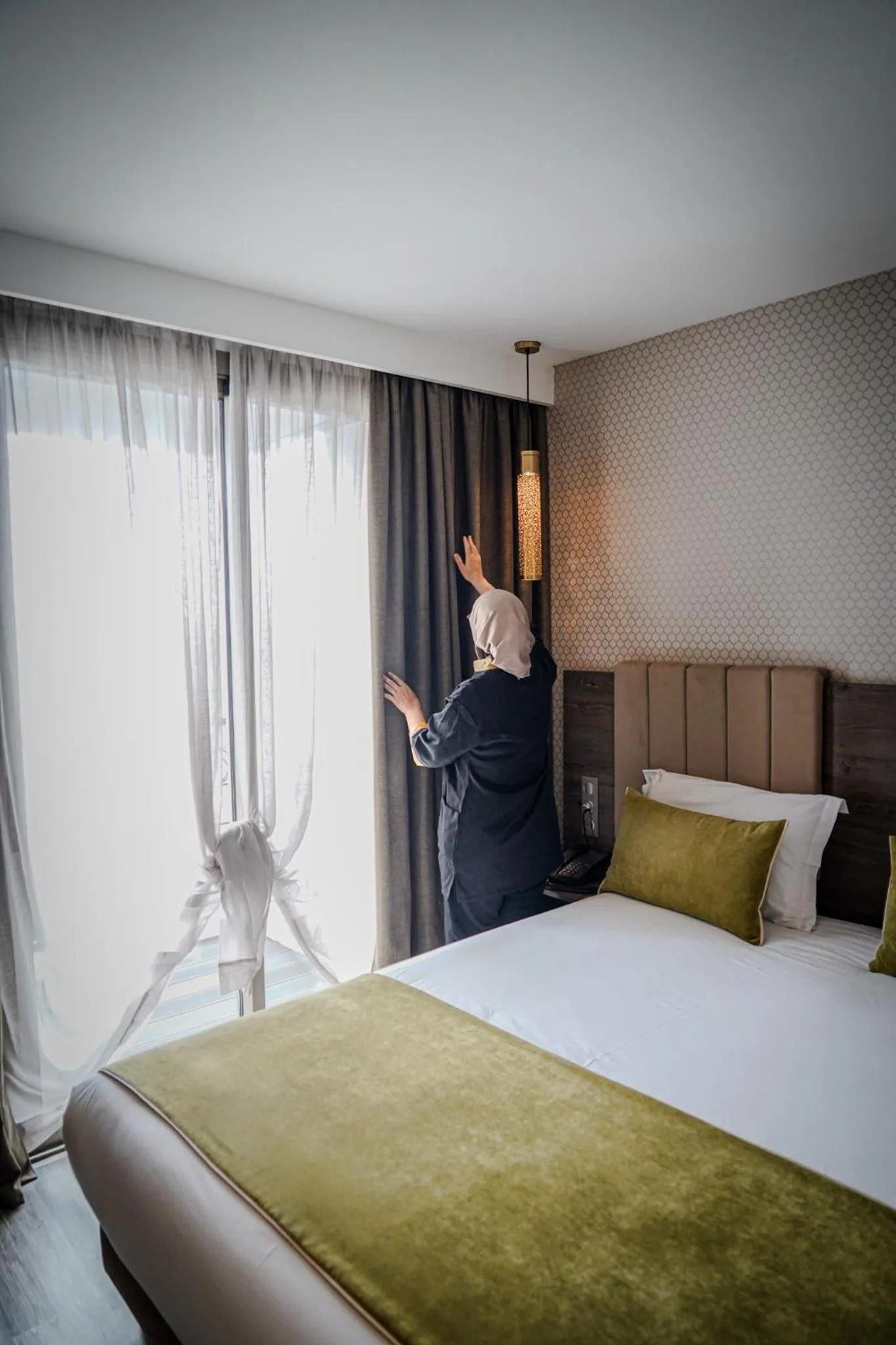 Bed in AZ hôtel des arts