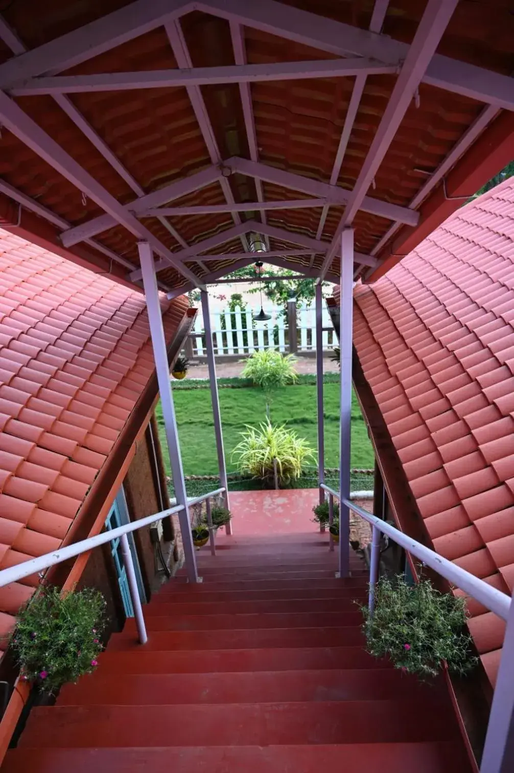 Garden view in Mudra beach villa Gokarna Garden view in Mudra beach villa Gokarna