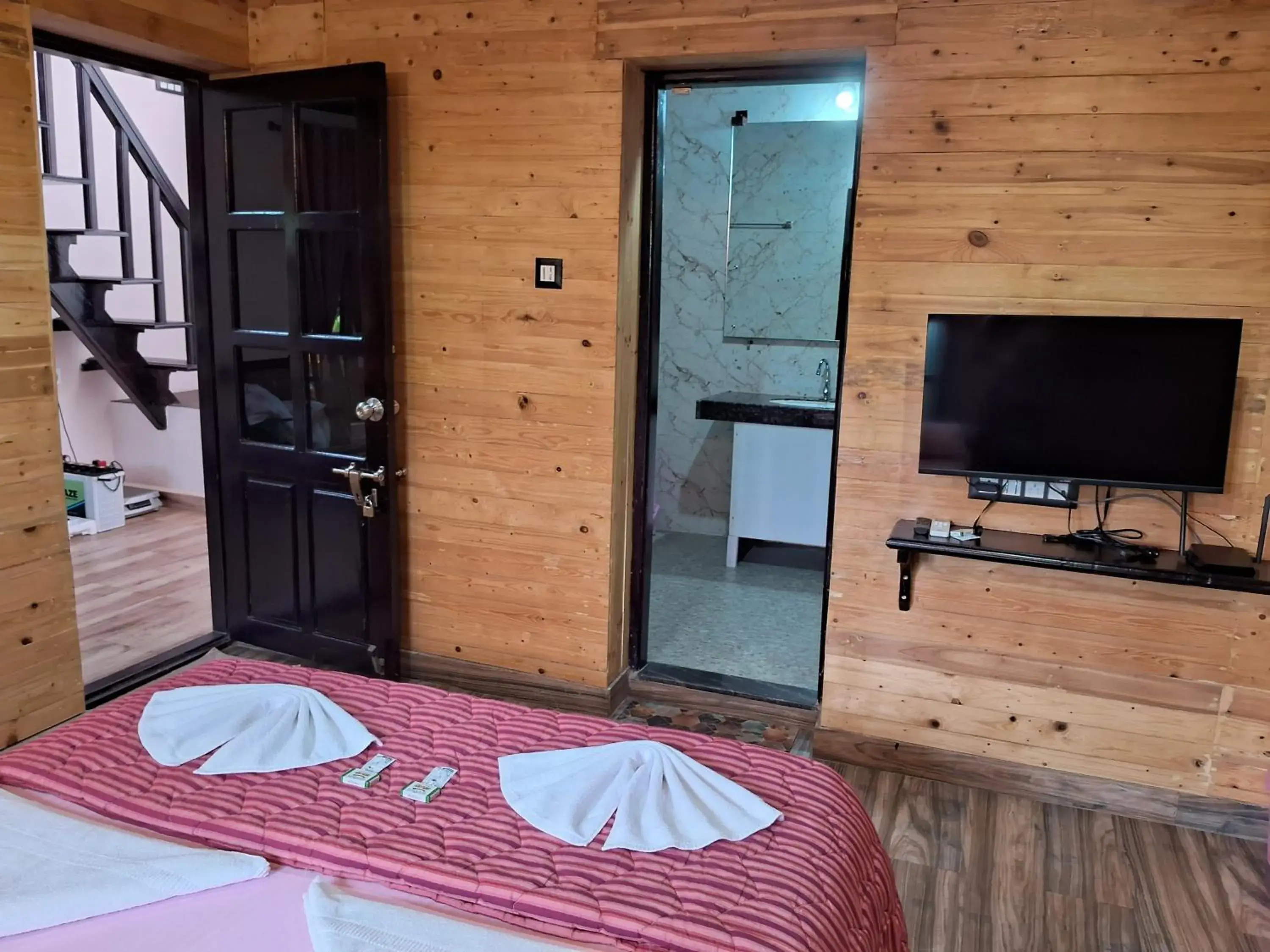 Bedroom, Bed in Mudra beach villa Gokarna Bedroom, Bed in Mudra beach villa Gokarna