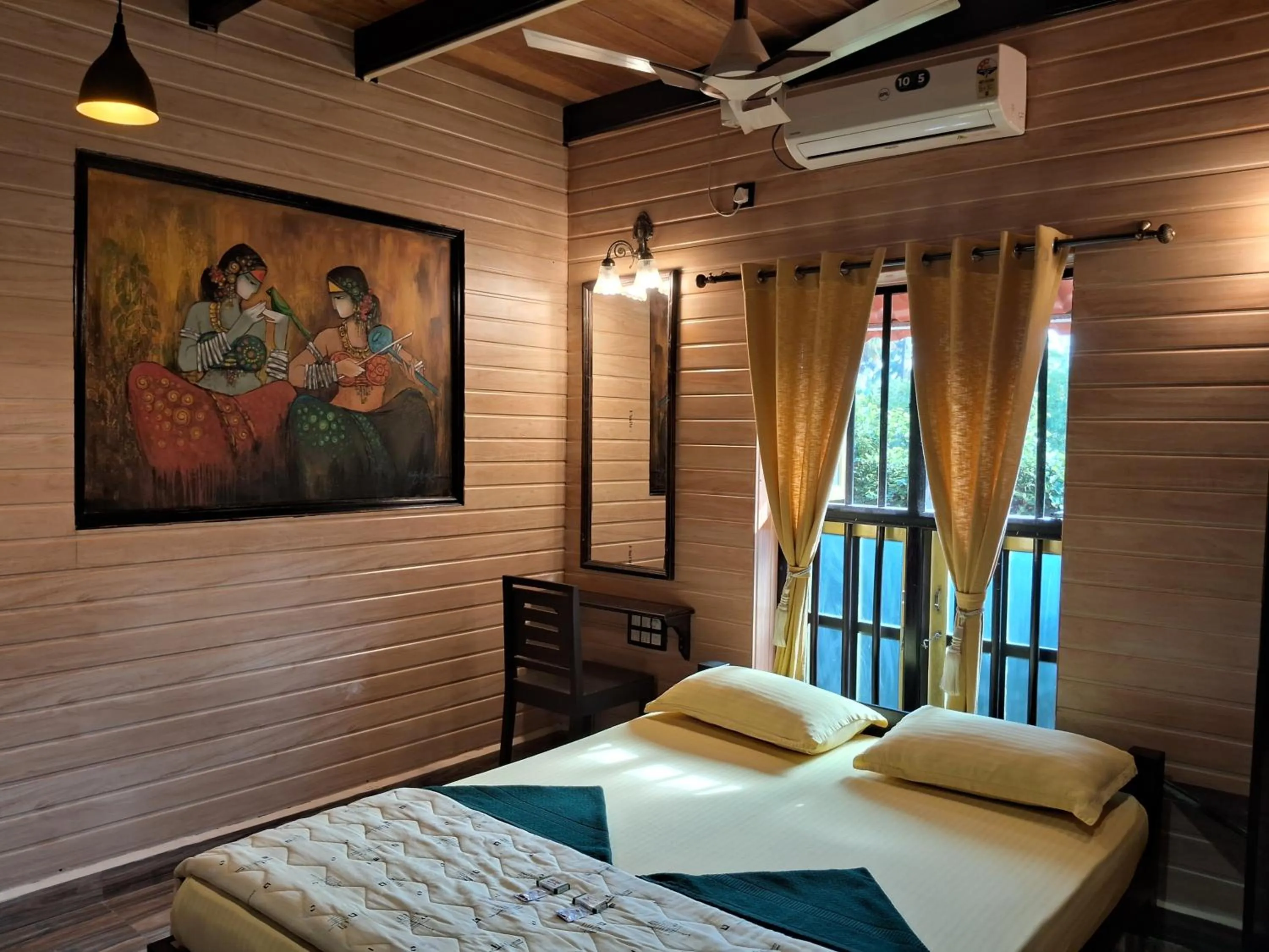 Bedroom, Bed in Mudra beach villa Gokarna