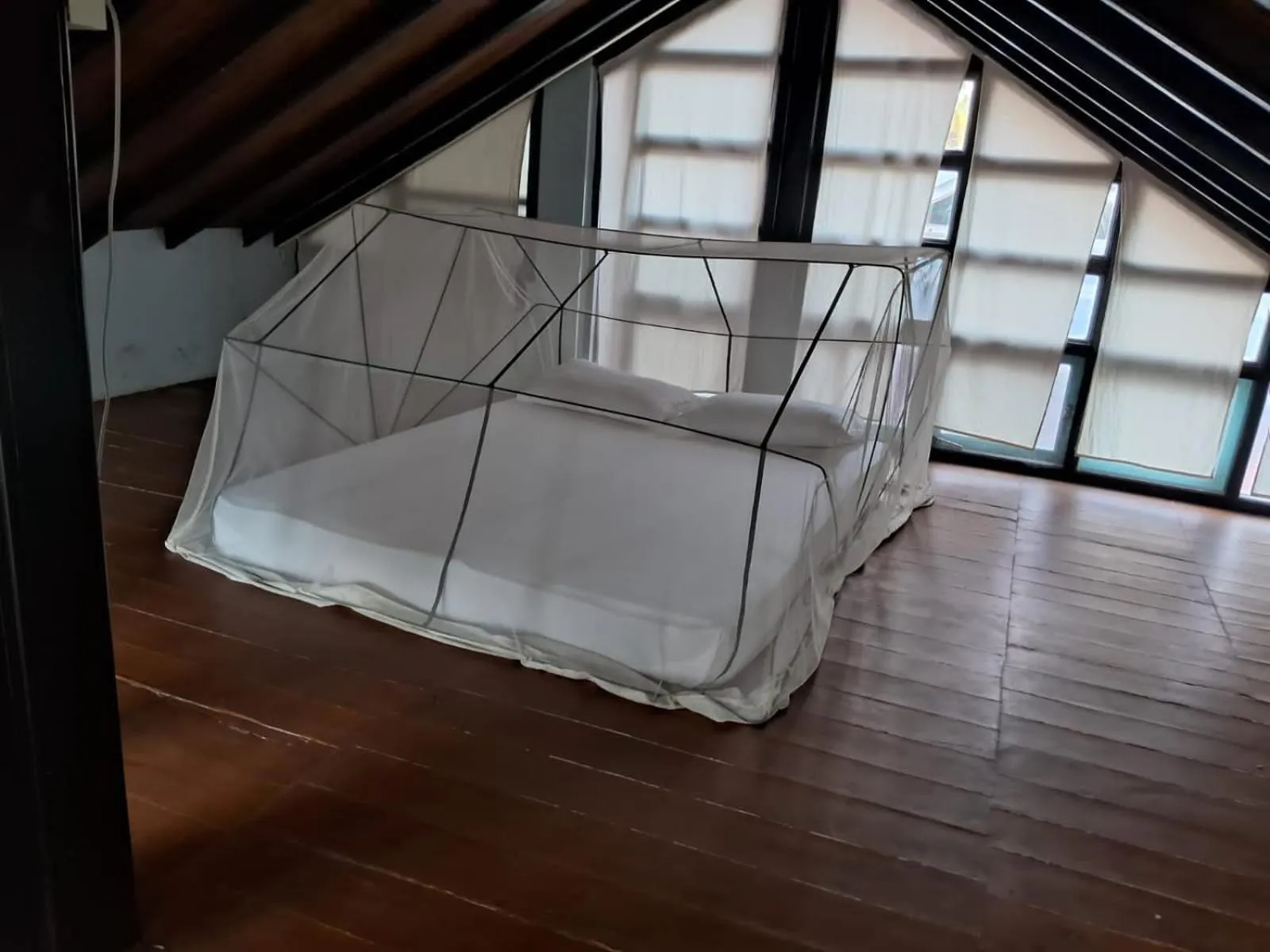 Bed in Mudra beach villa Gokarna