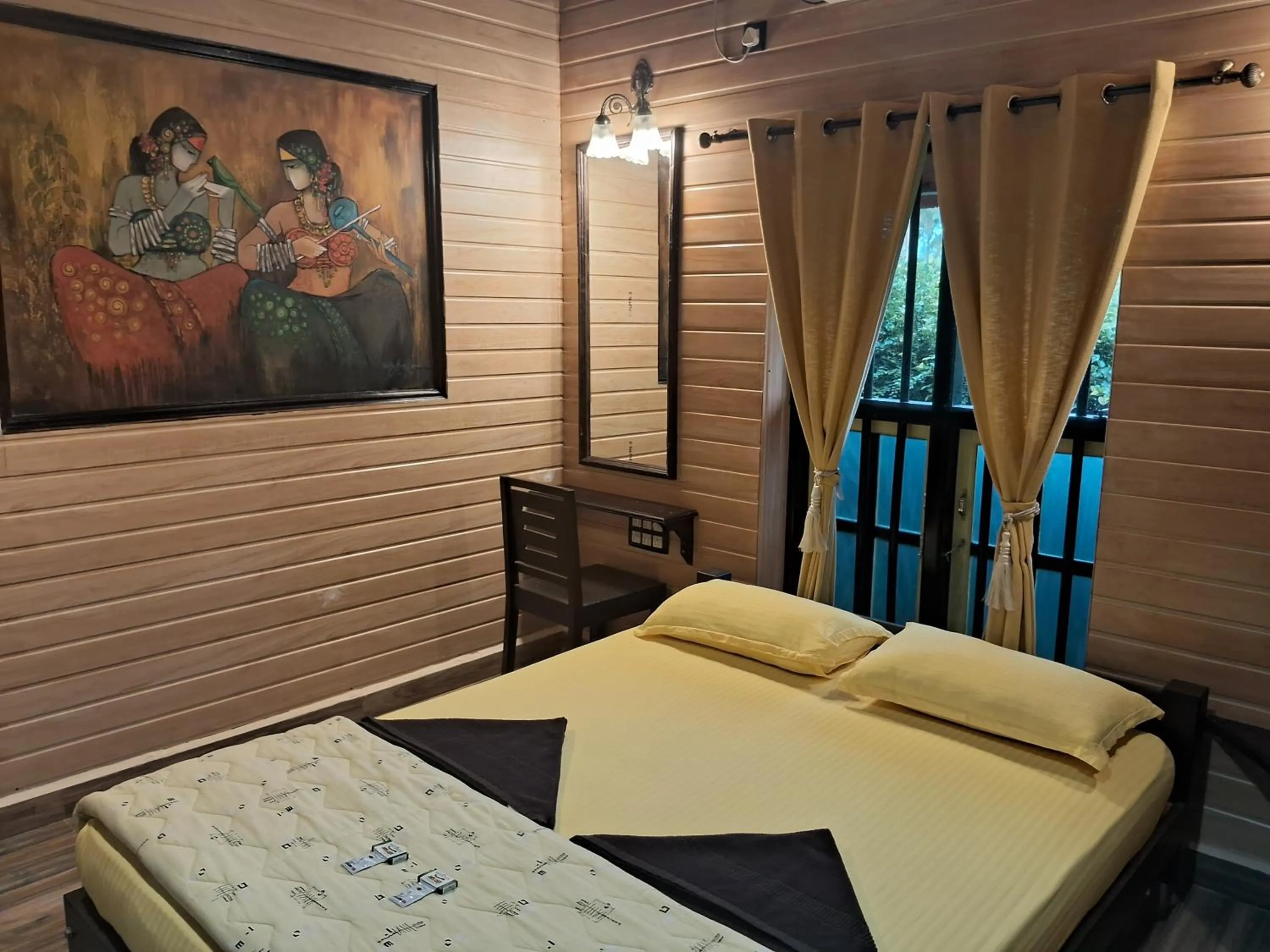Bedroom, Bed in Mudra beach villa Gokarna