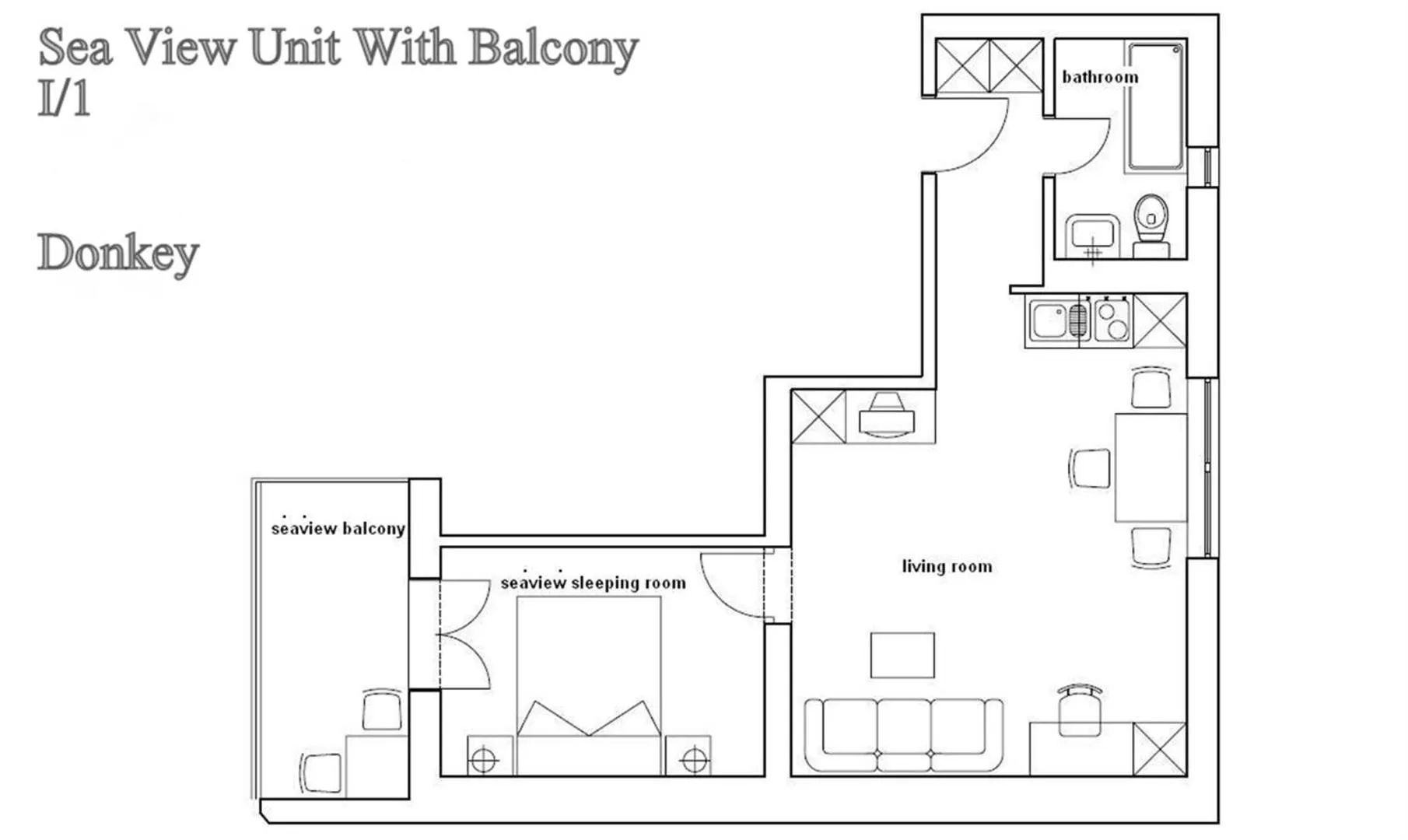 Floor plan in Ark Beach Apartments