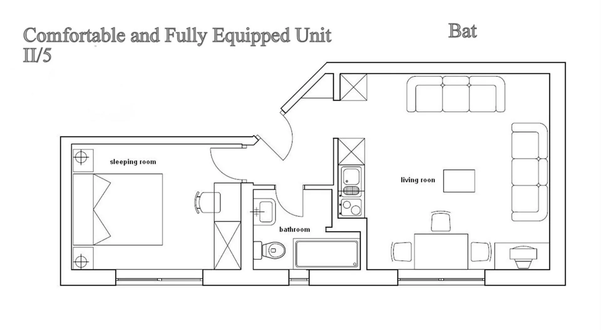 Floor plan in Ark Beach Apartments