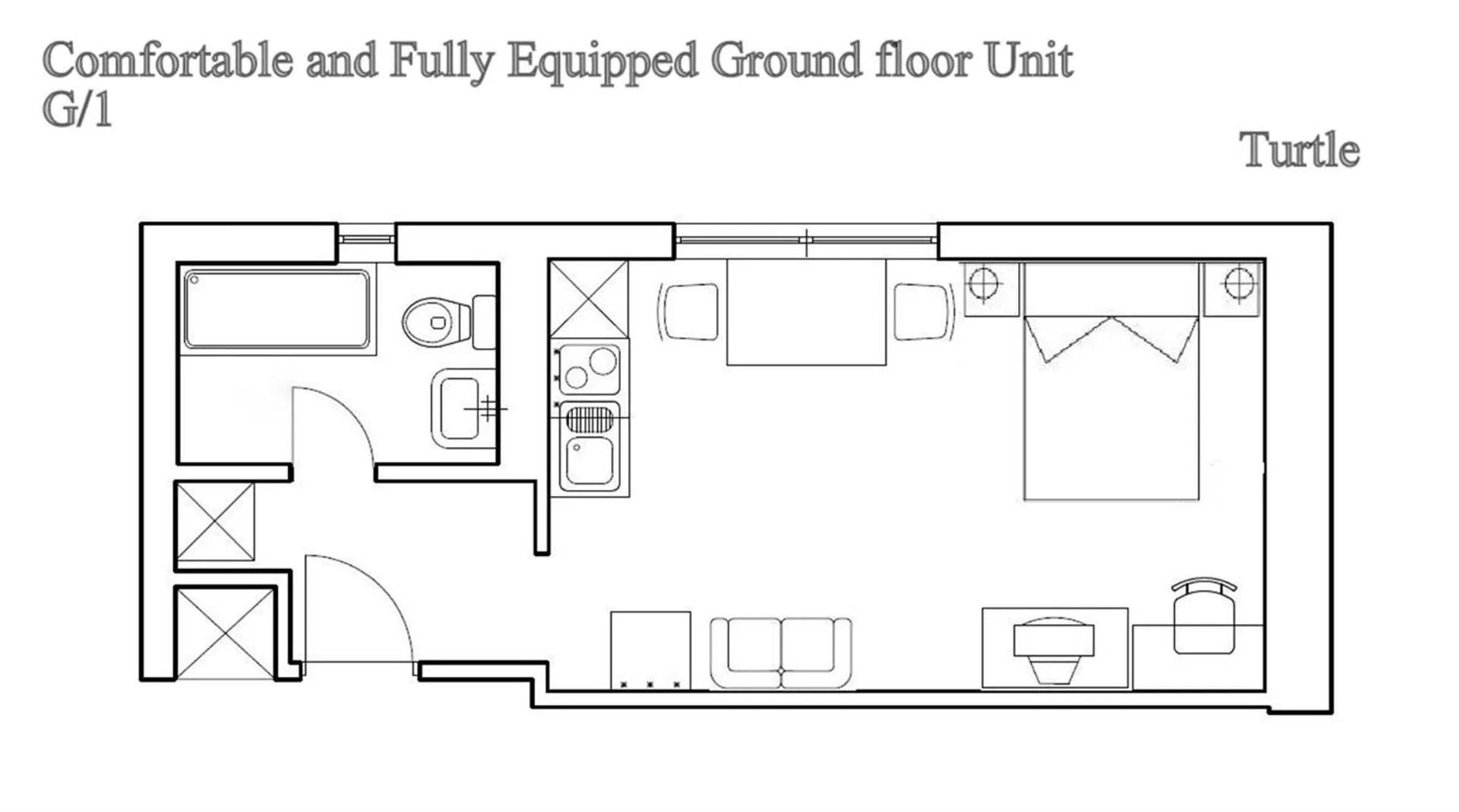 Floor plan in Ark Beach Apartments