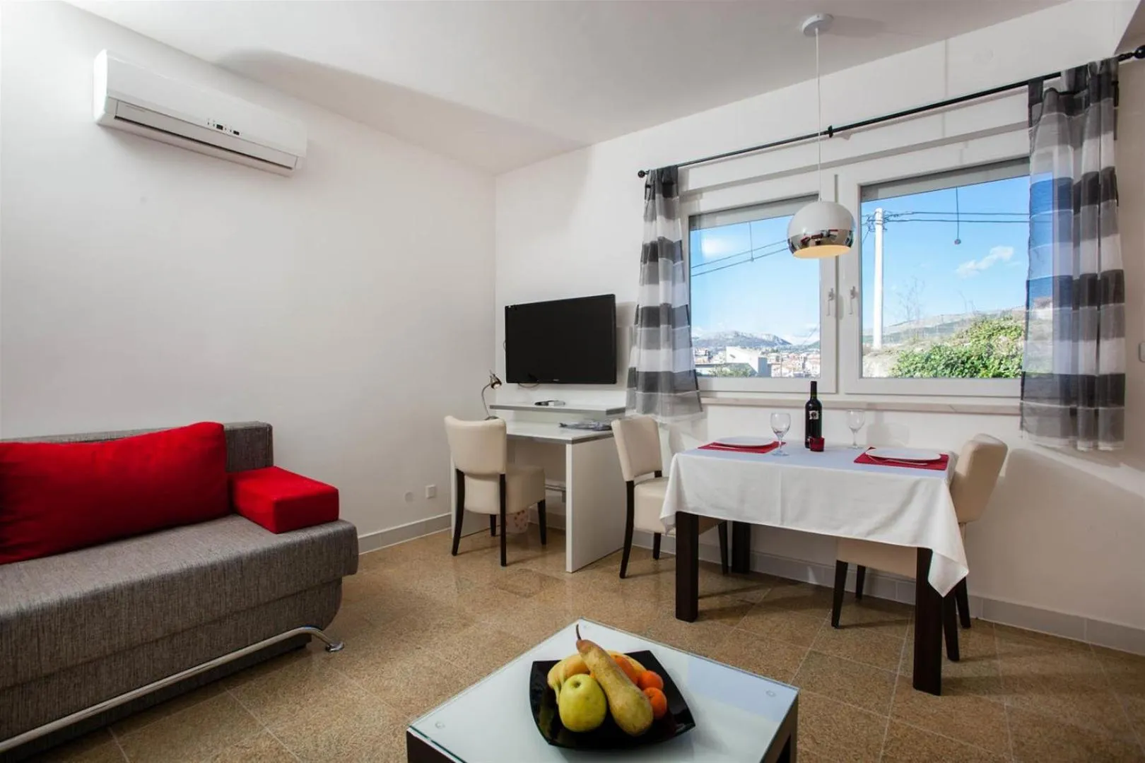 Living room in Ark Beach Apartments