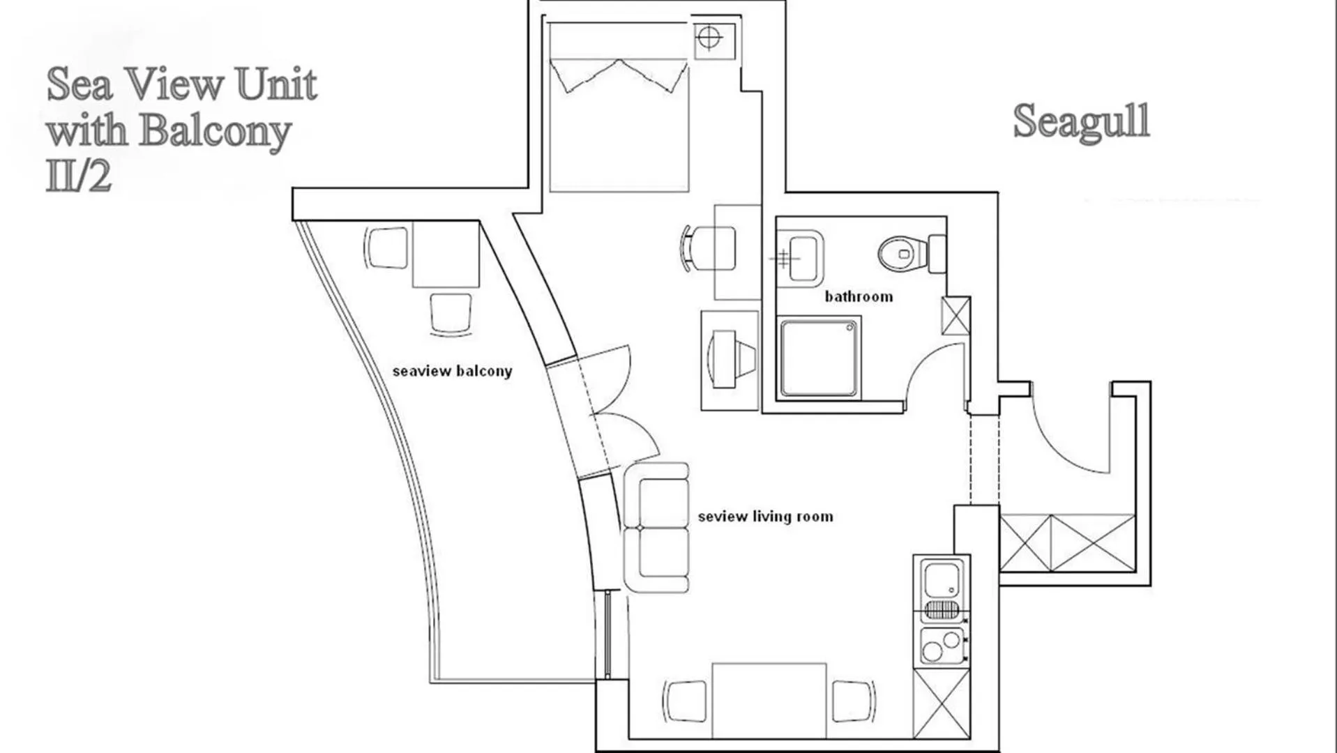 Floor plan in Ark Beach Apartments