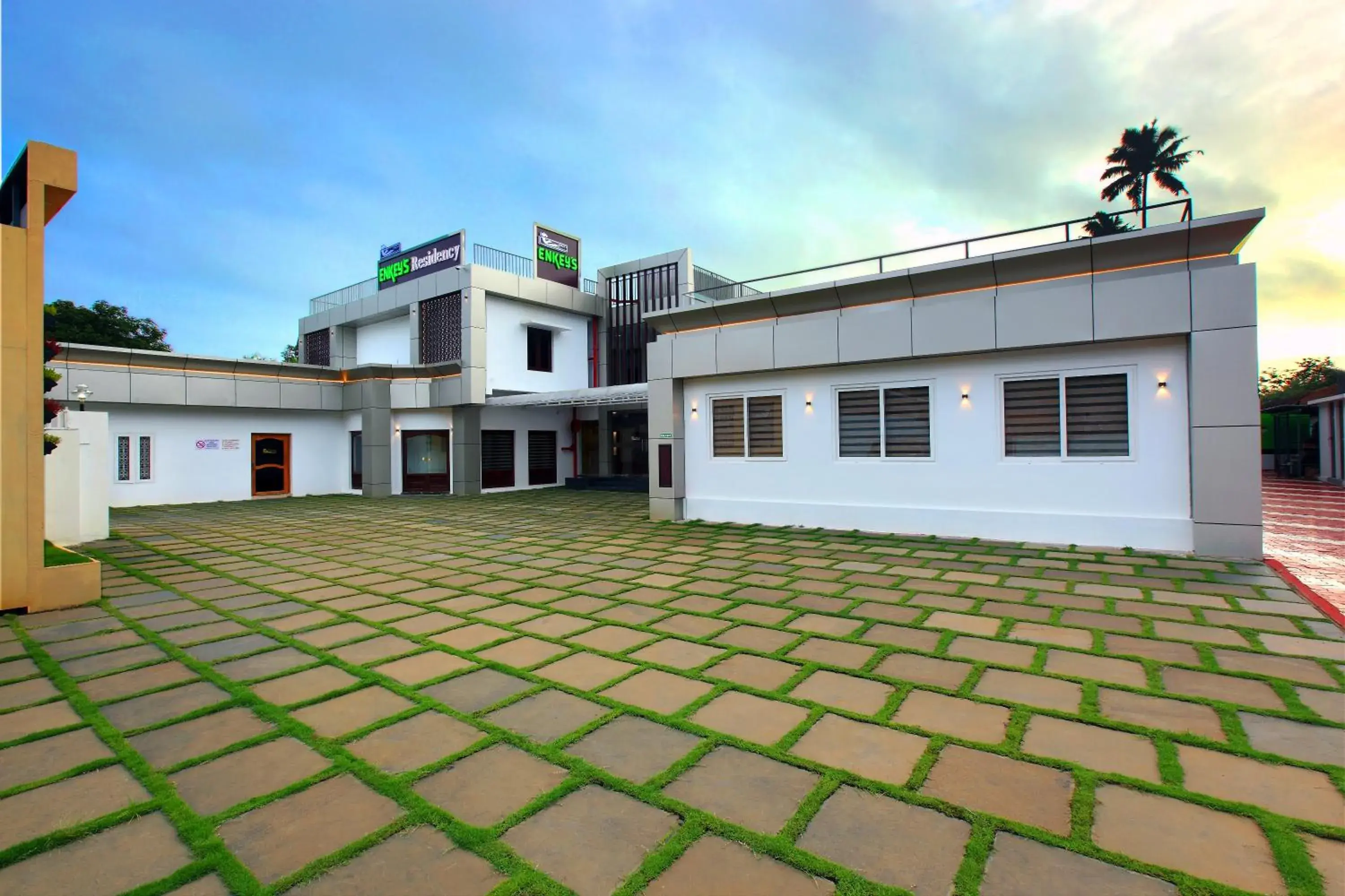 Facade/entrance in Enkeys Residency Facade/entrance in Enkeys Residency