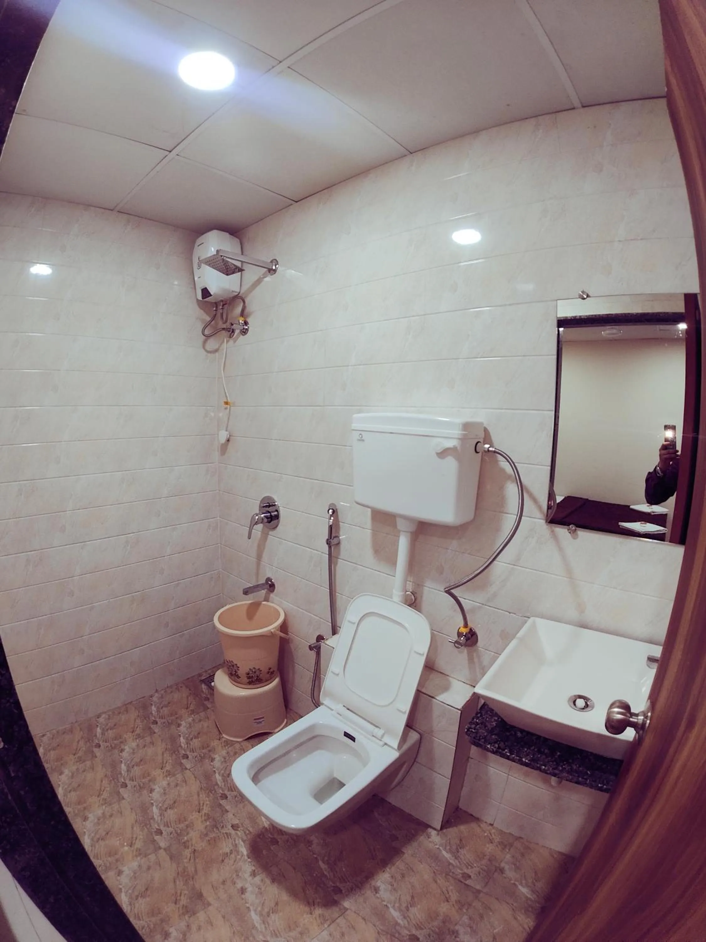 Toilet in Hotel Samruddhi Residency