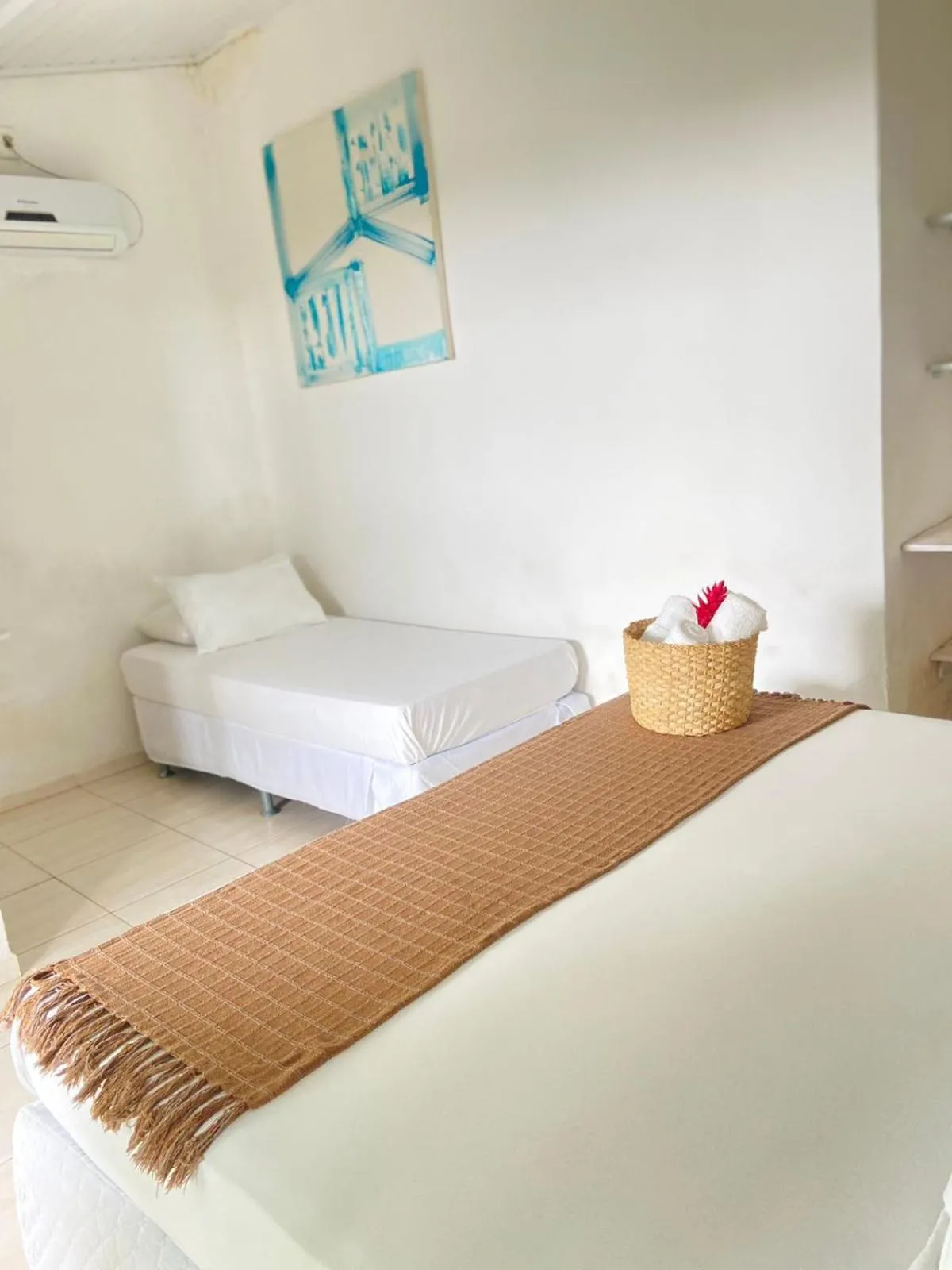 Bed in Pousada Vila das Águas