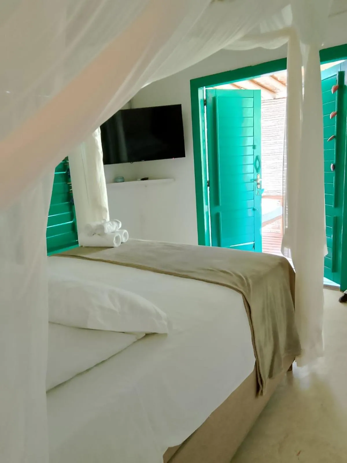Bed in Pousada Vila das Águas