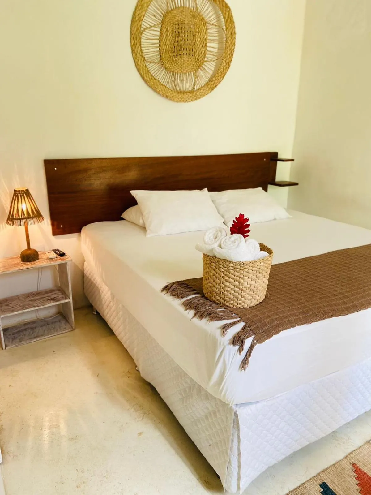Bed in Pousada Vila das Águas