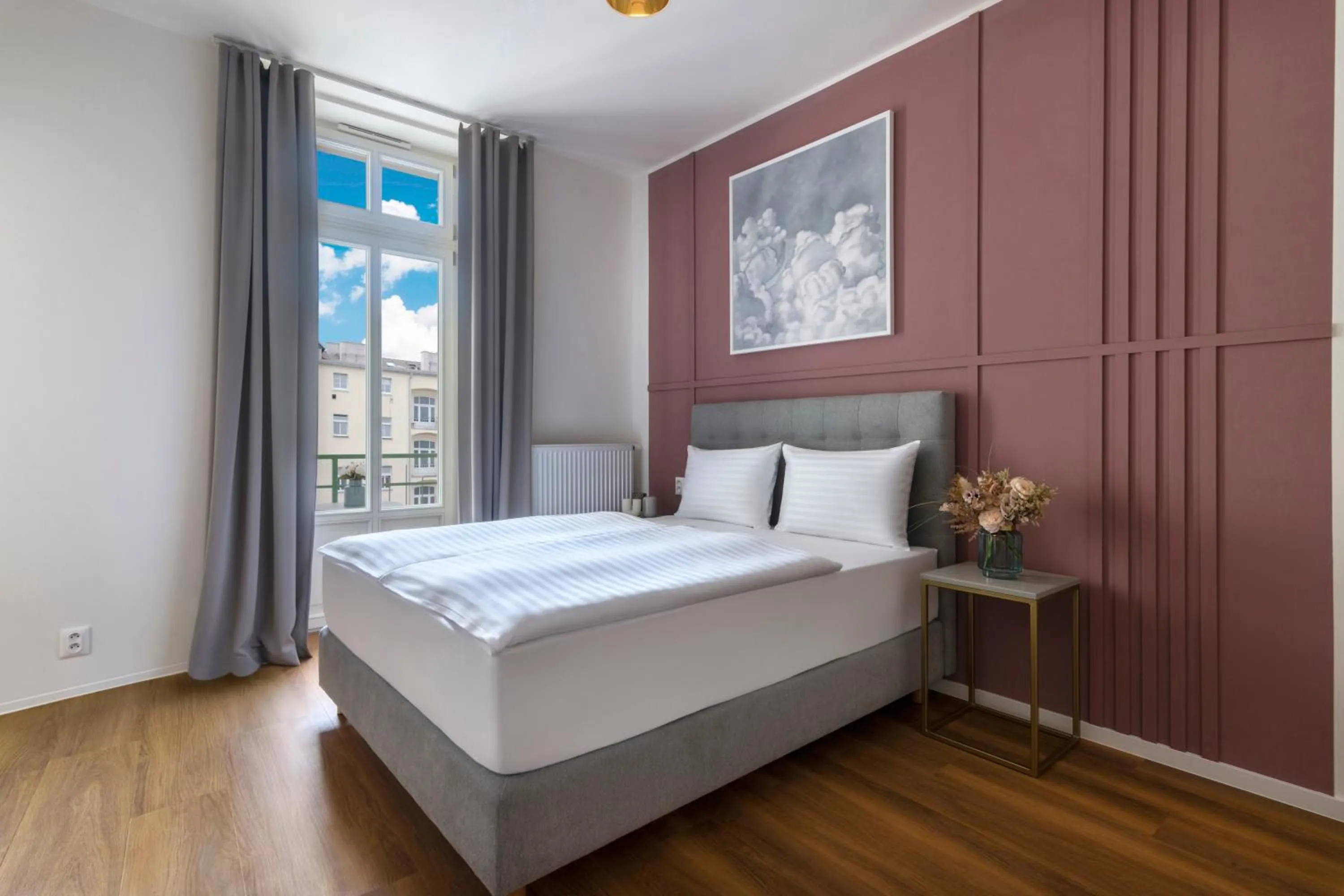 Bedroom, Bed in Encore Boutique Residence by Dwellfort