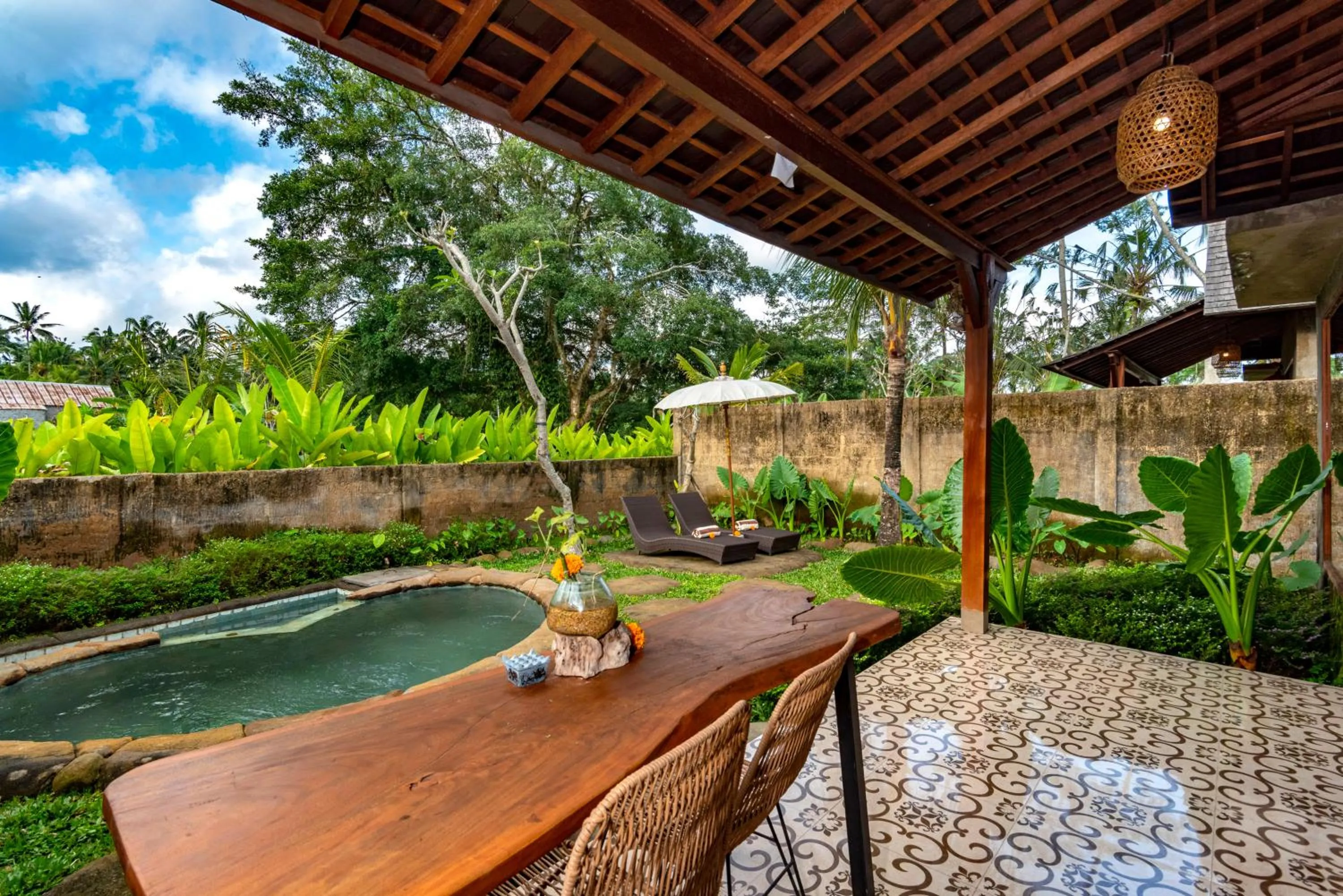 Patio in Tiare Villa Ubud by Dhananjaya Hospitality