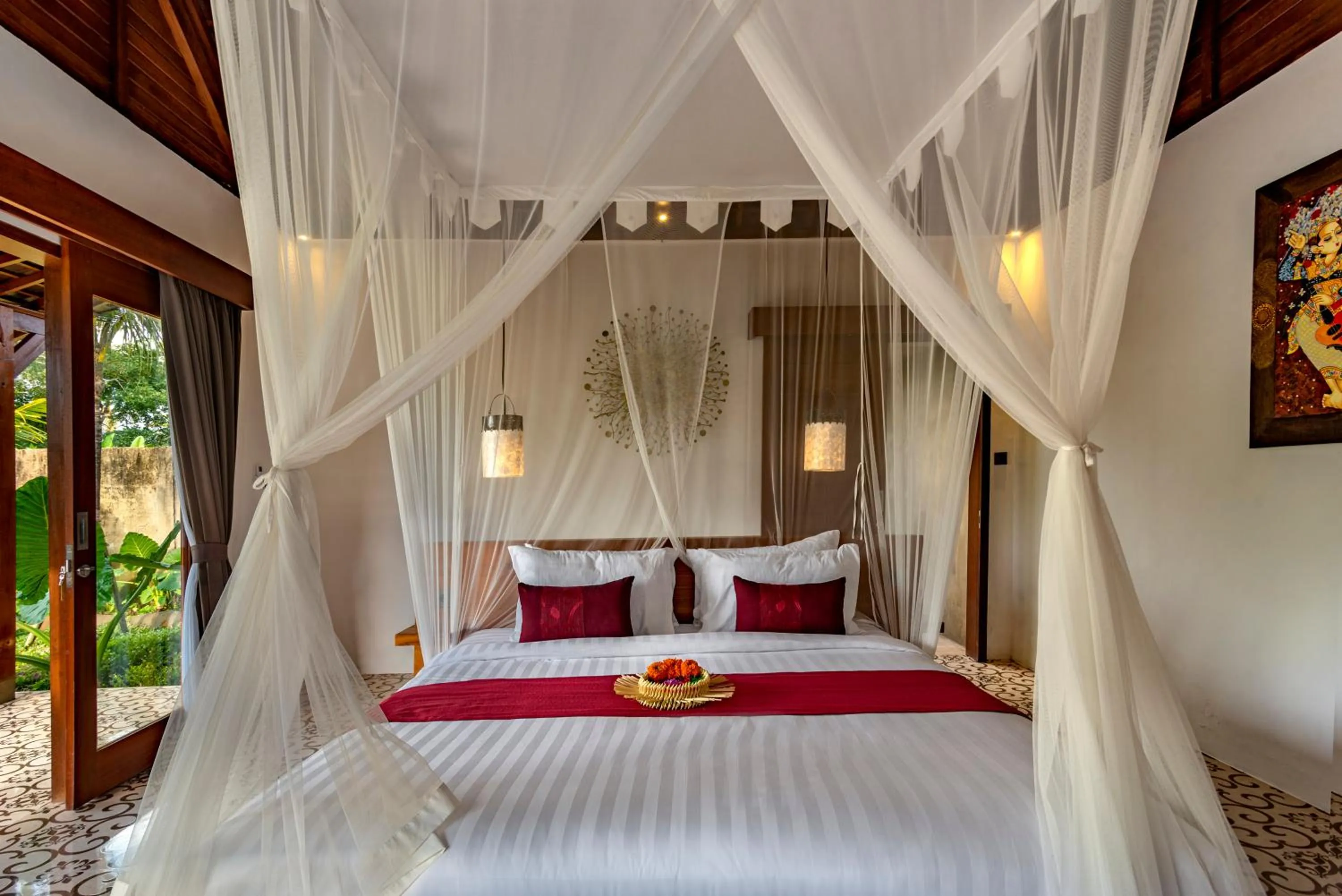Bed in Tiare Villa Ubud by Dhananjaya Hospitality
