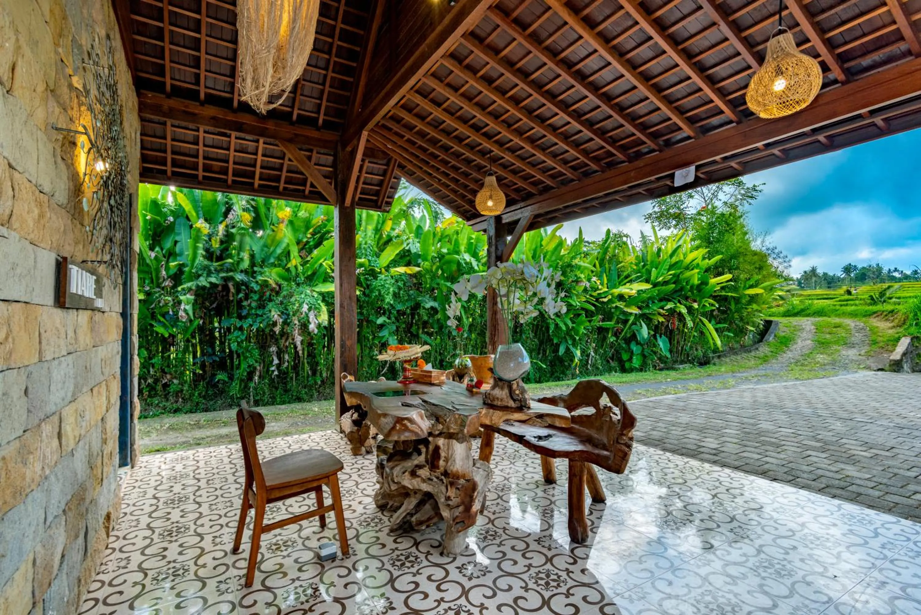 Patio in Tiare Villa Ubud by Dhananjaya Hospitality
