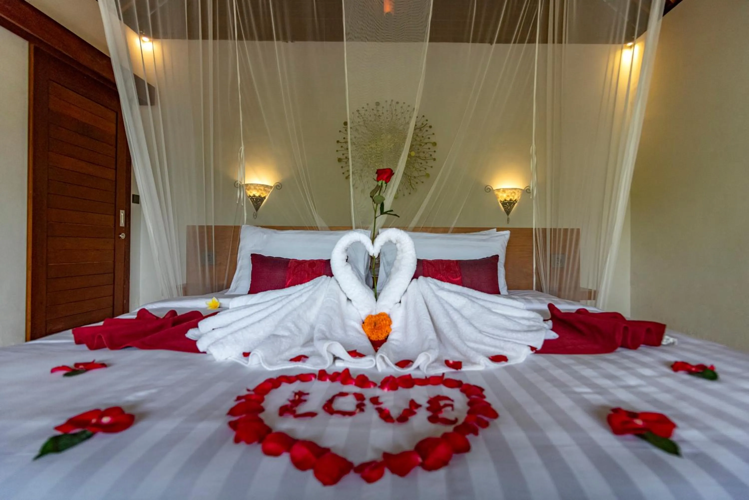 Bed in Tiare Villa Ubud by Dhananjaya Hospitality