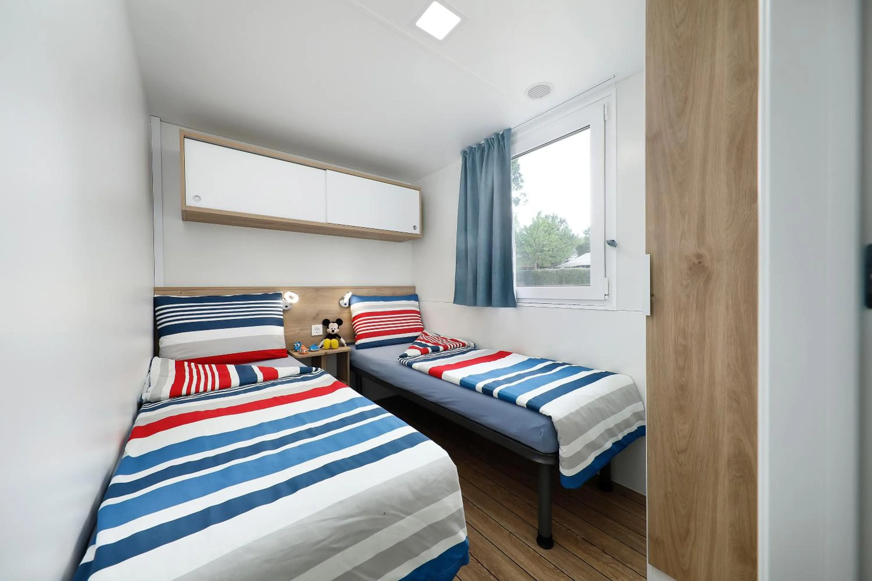 Bedroom, Bed in Albatross Mobile Homes on Camping Bella Italia