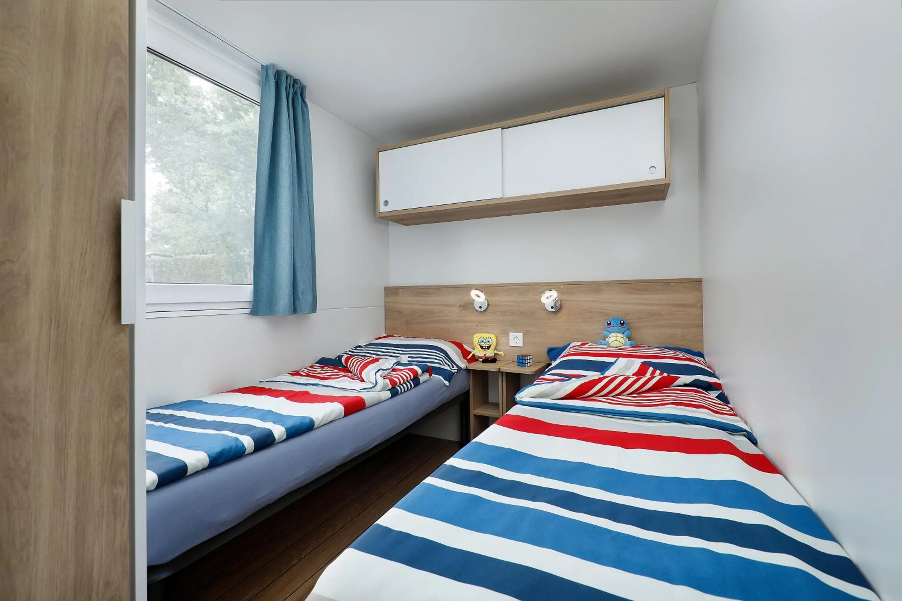 Bedroom, Bed in Albatross Mobile Homes on Camping Bella Italia