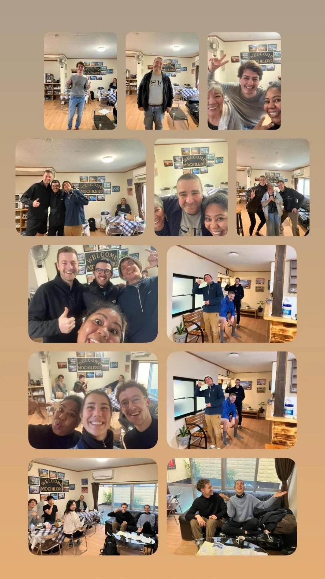 group of guests in Guest house mochilero onomichi