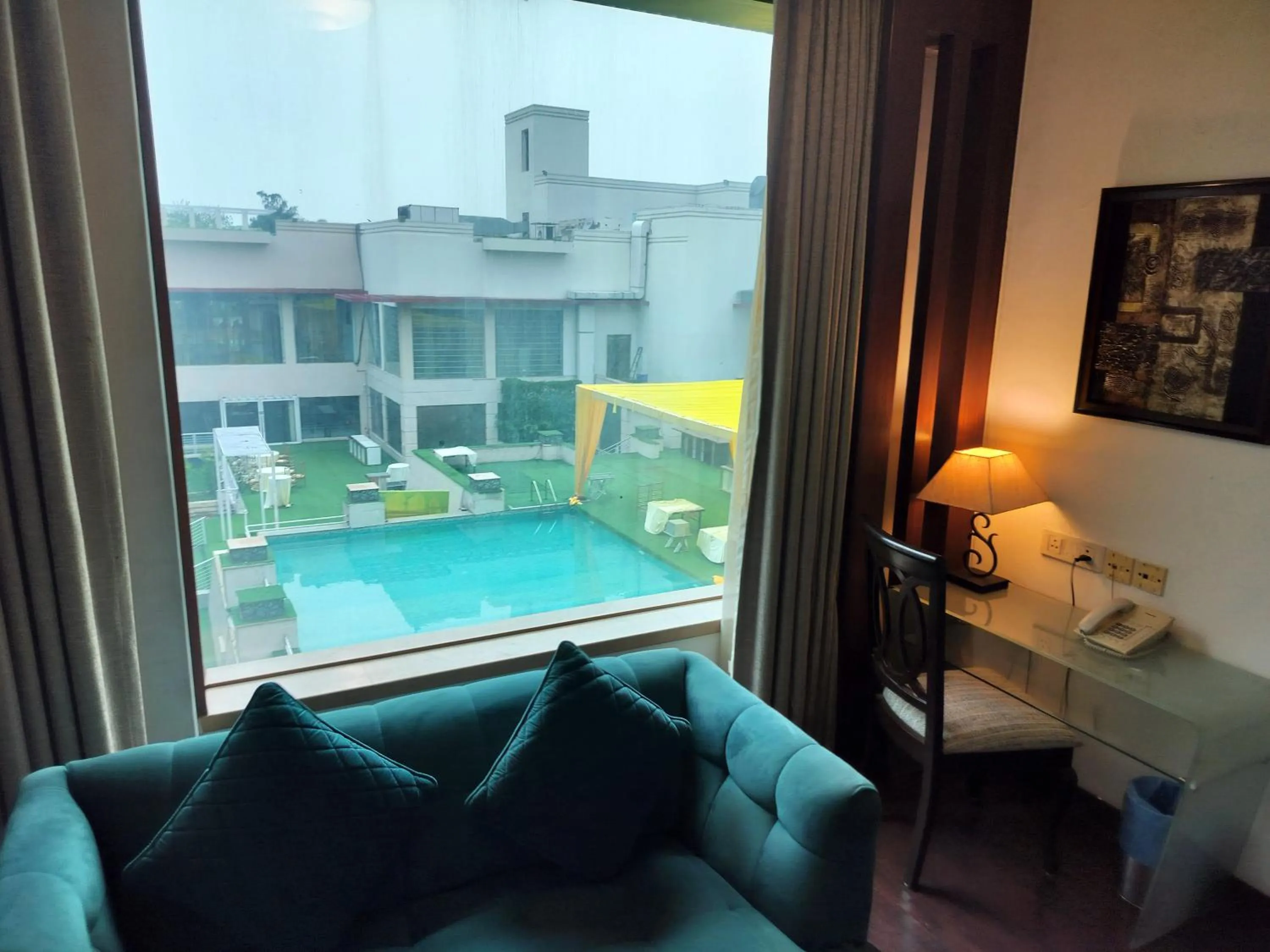 View (from property/room) in Bel-La Monde Hotel NH8 at 6km from IGI Airport Delhi