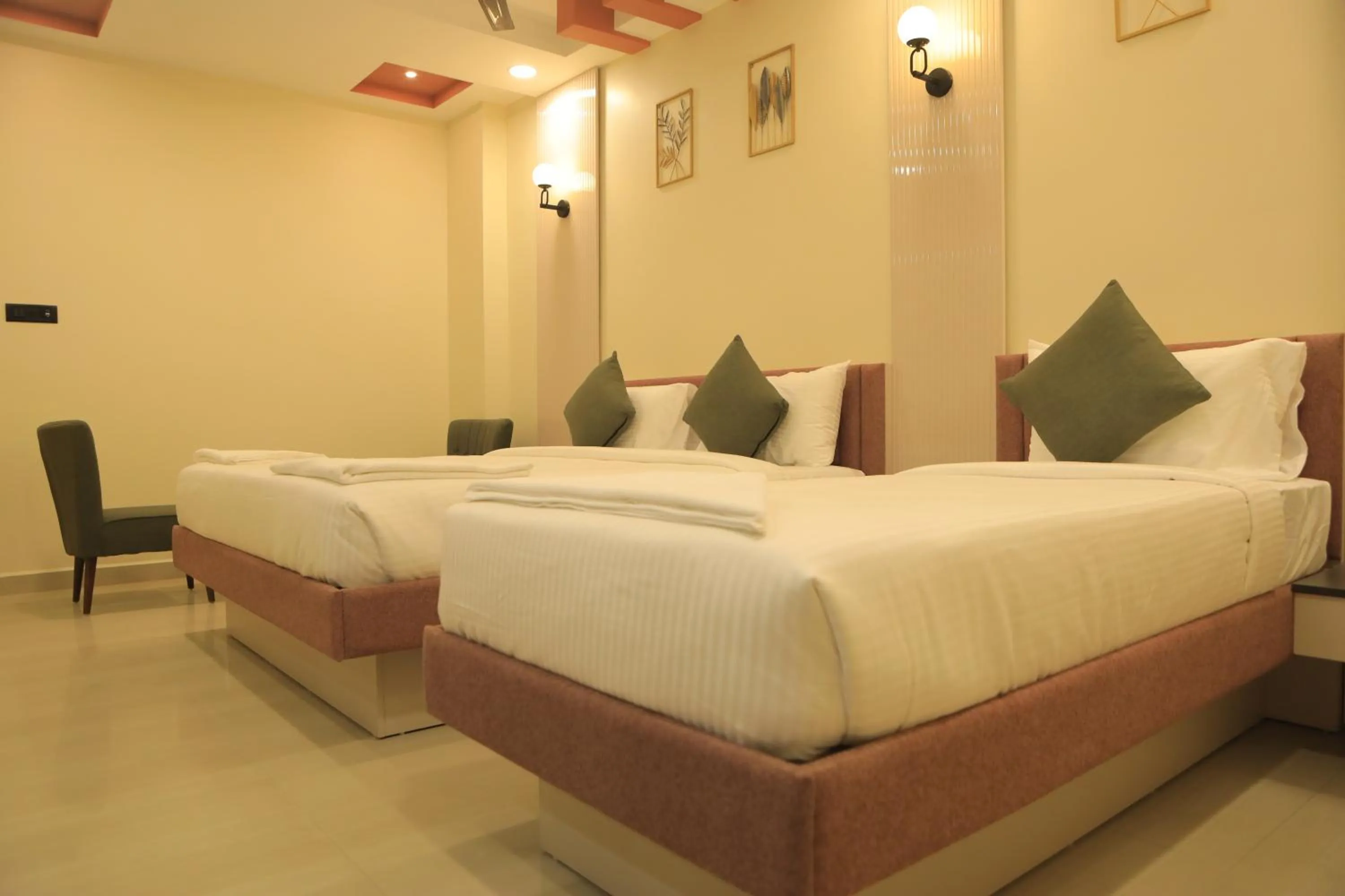 Bed in KANS ONE - Hotel & Banquets