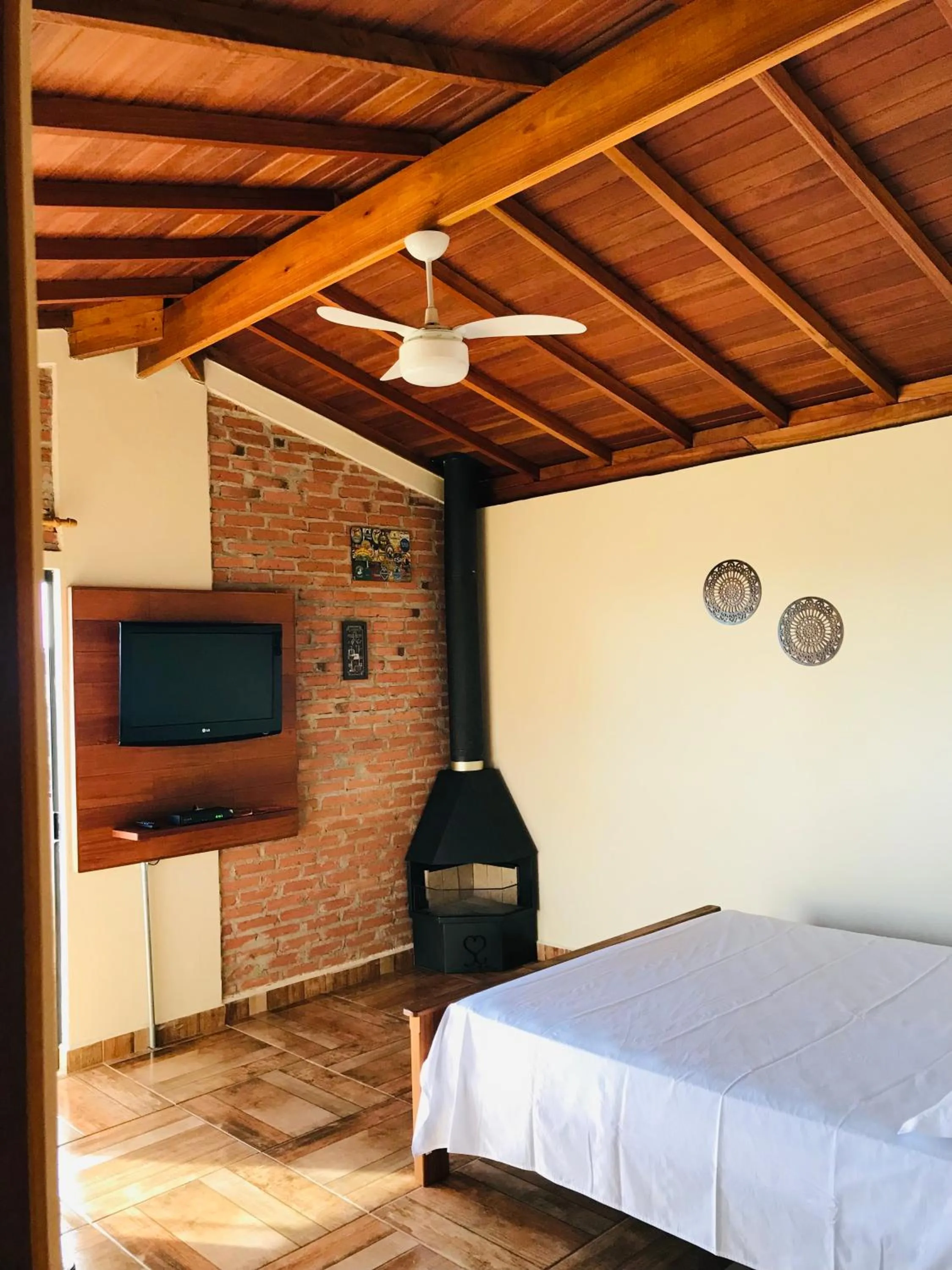 Bed in Chalé da Montanha - Locações