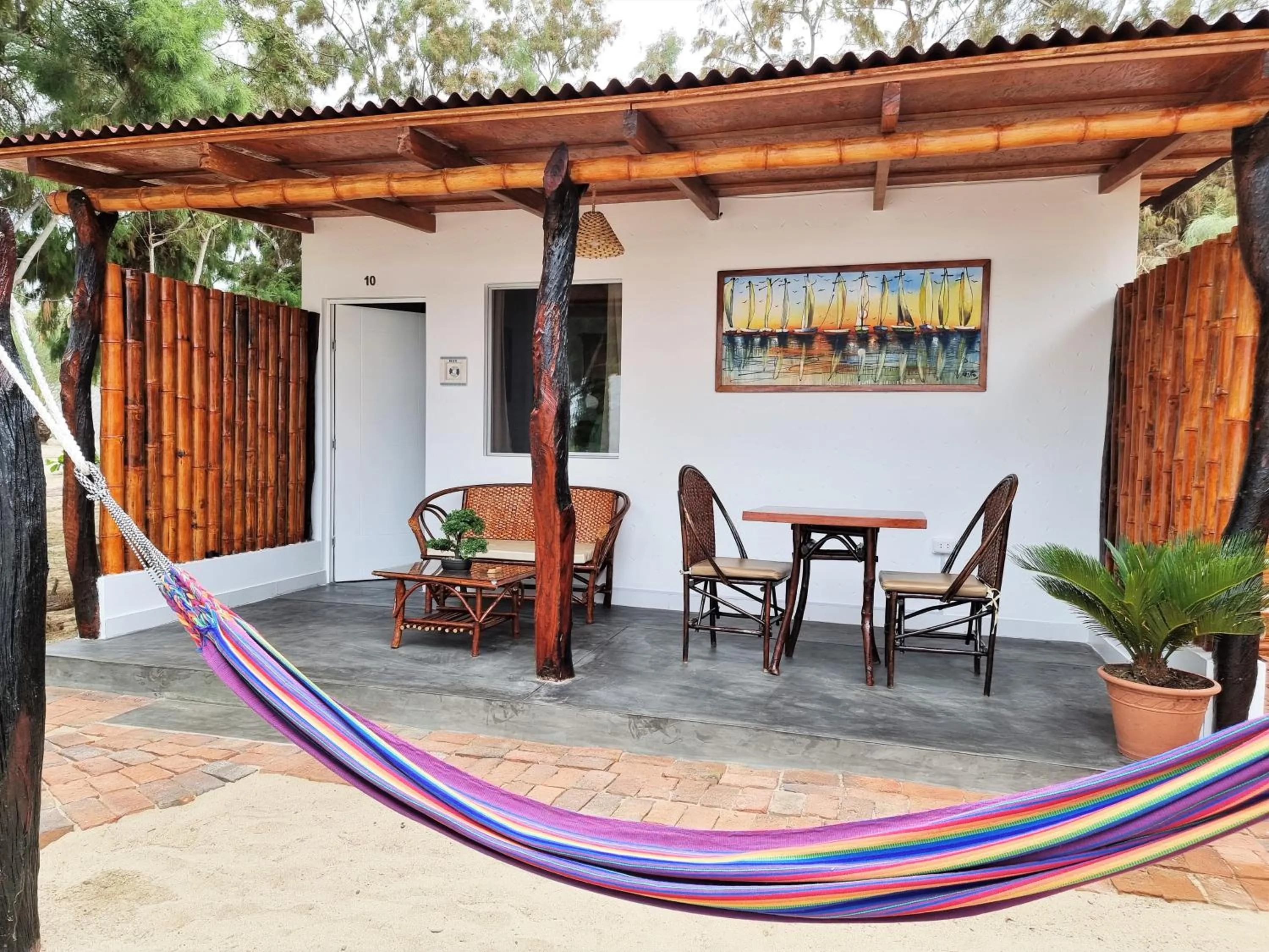 Patio in Hotel Punta del Norte Bungalows