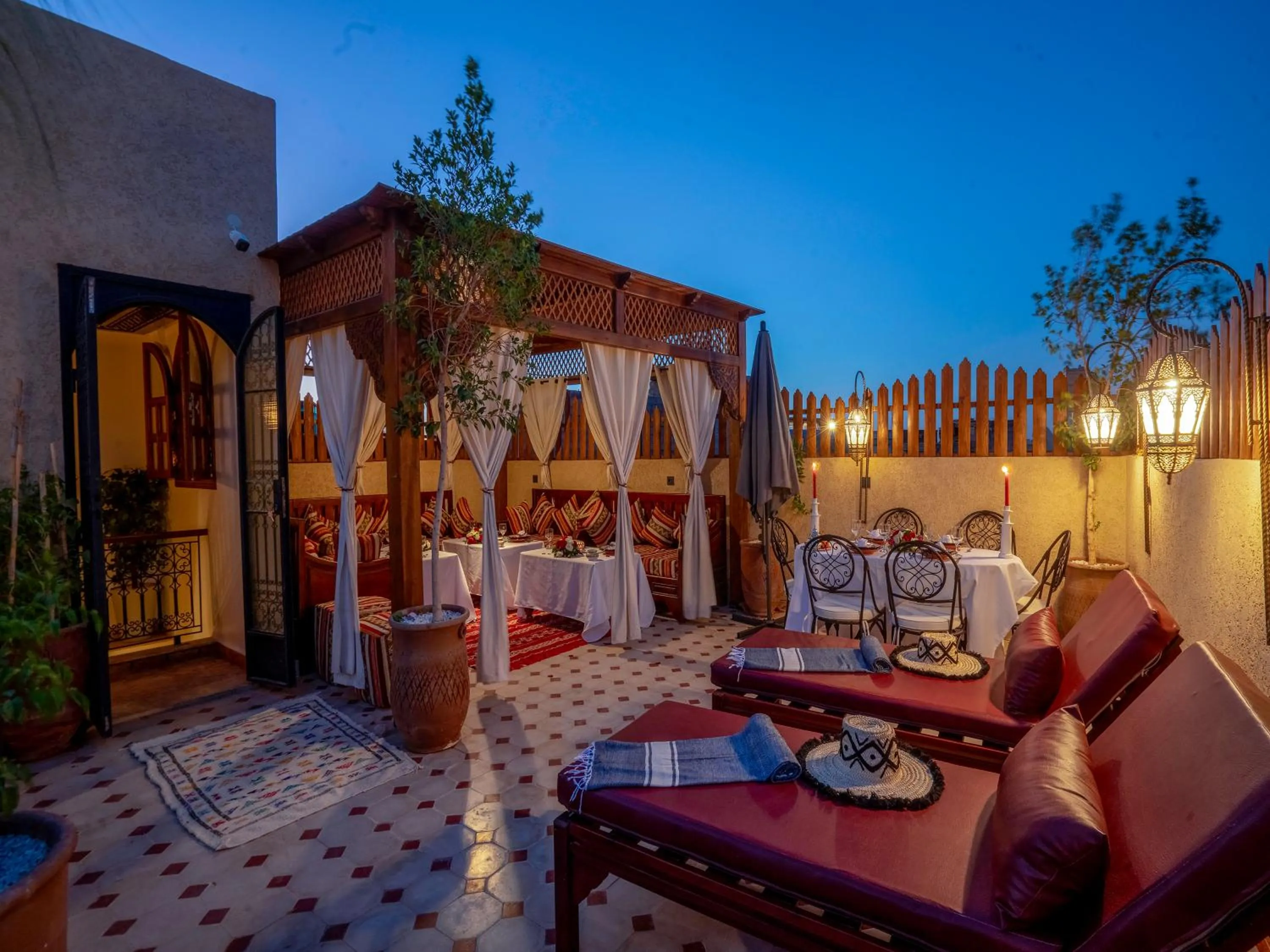 Balcony/Terrace in Riad Le Nid De Fatima