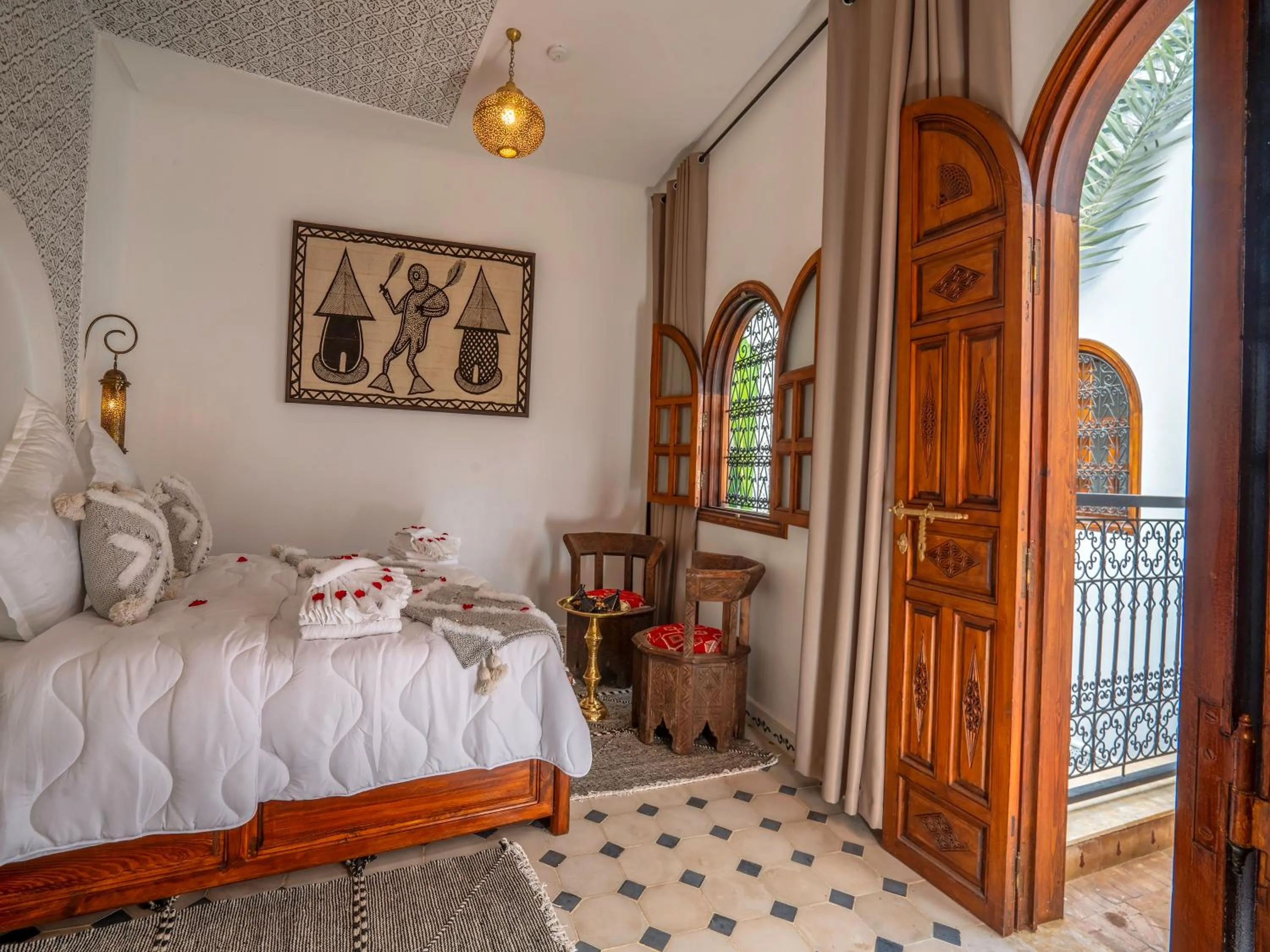 Bed in Riad Le Nid De Fatima