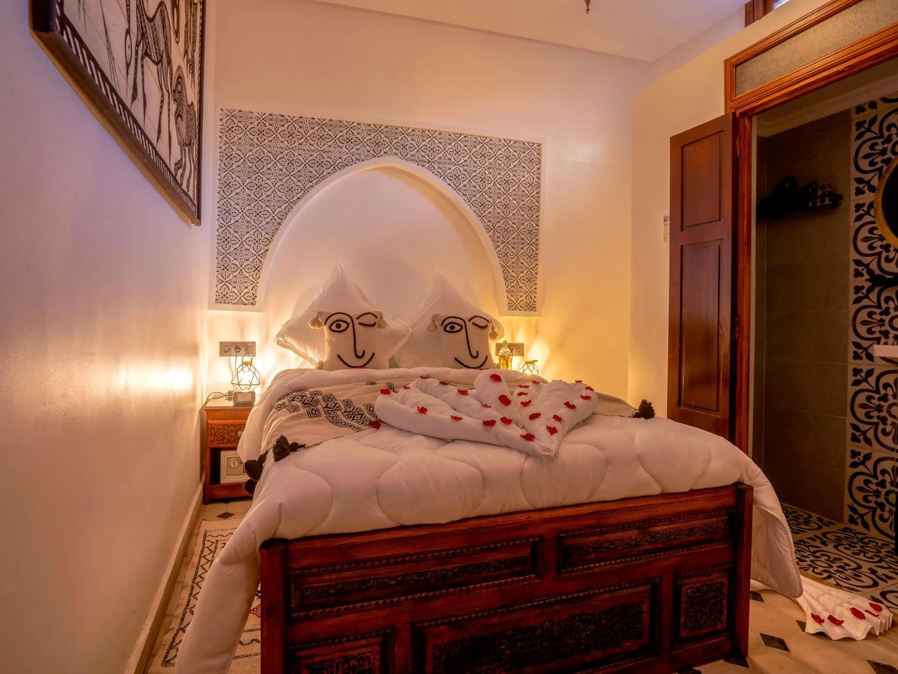 Bed in Riad Le Nid De Fatima